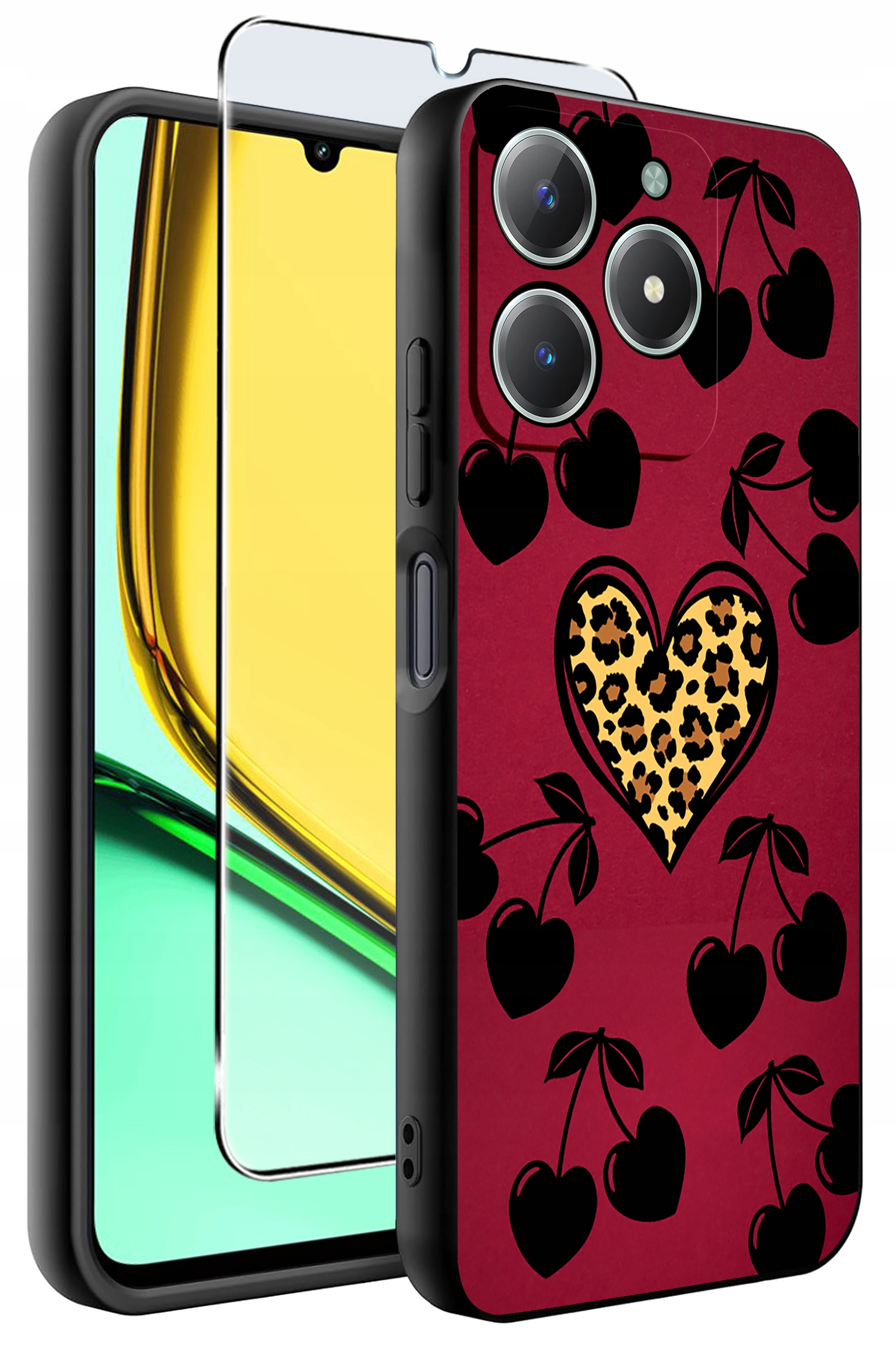 Zestaw zawiera etui, szkło hartowane 9H i akcesoria do czyszczenia