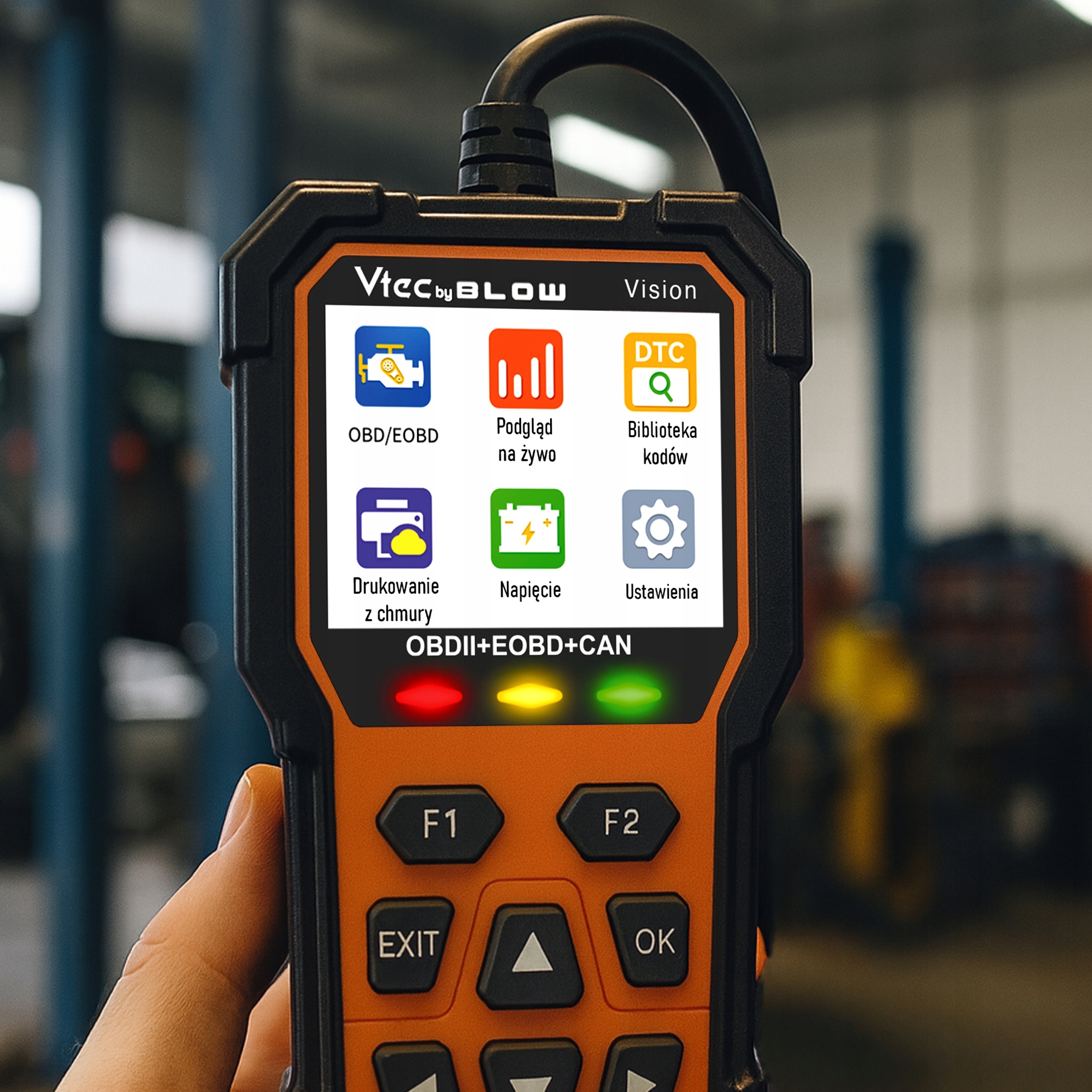 Kolorowy ekran 2,8” – czytelność i intuicyjność w obsłudze