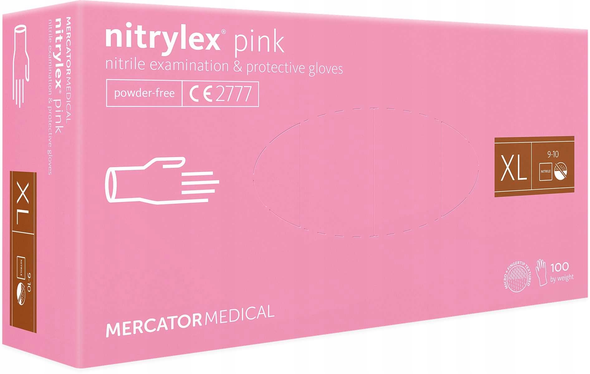 Rękawice Nitrylowe 100 szt. 10-XL Nitrylex Pink – Komfort i bezpieczeństwo w każdej sytuacji