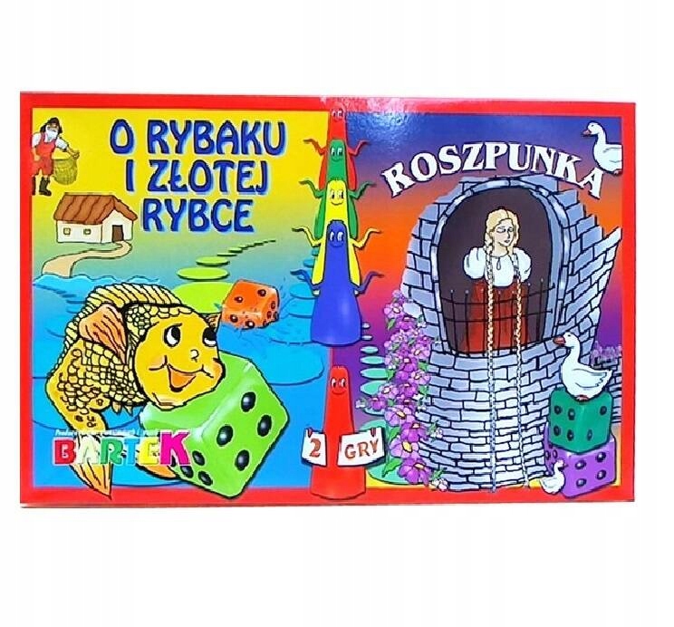Bartek 2 gry Złota rybka/Roszpunka 54209 – Doskonała zabawa dla najmłodszych