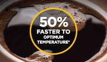 Osiągnij optymalną temperaturę o 50% szybciej*