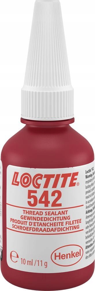 Cechy techniczne LOCTITE 542 – Odporność na paliwa, oleje i płyny hydrauliczne
