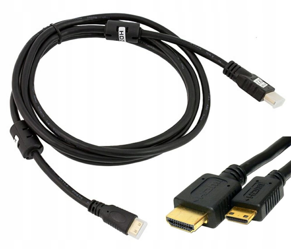 Kabel HDMI Mini - HDMI 2m czarny (HD21) – Idealne połączenie dla Twojego sprzętu