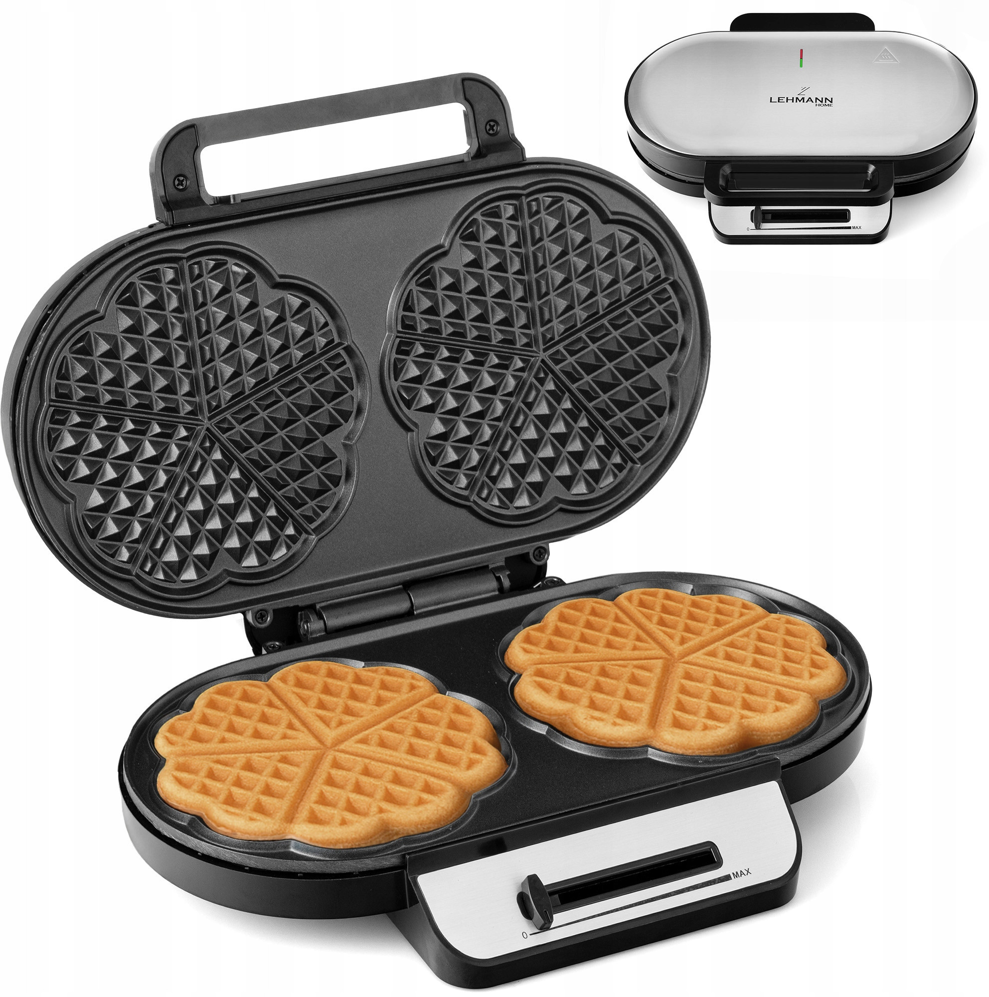 Gofrownica Lehmann Cruncher 2000 – Idealne gofry w kształcie serduszek