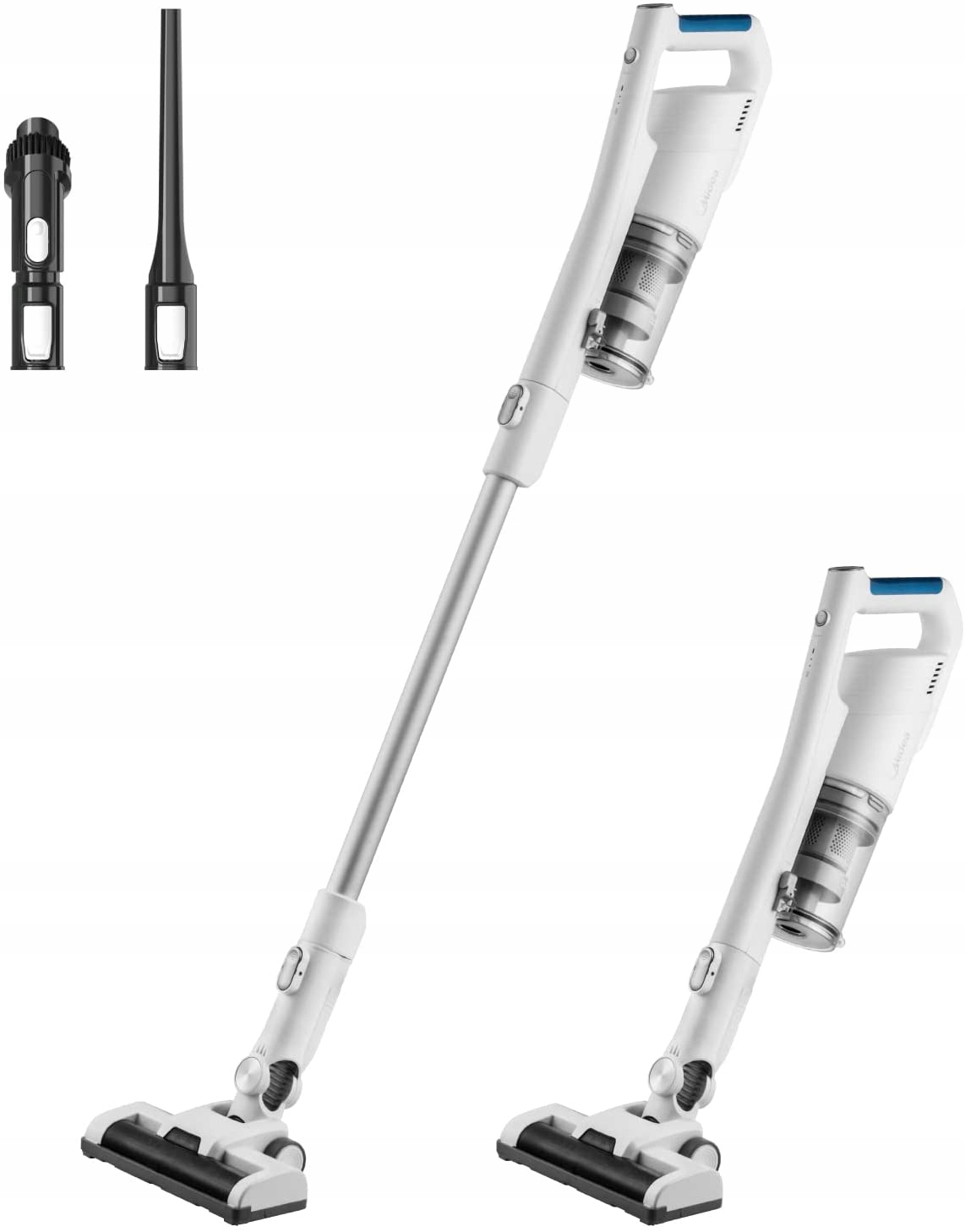 Midea Midea Cordless Vacuum Cleaner | P5 MCS2021WB | 150 W | 21.6 V | Operating time (max) 45 min | White - Odkurzacz pionowy - Morele.net