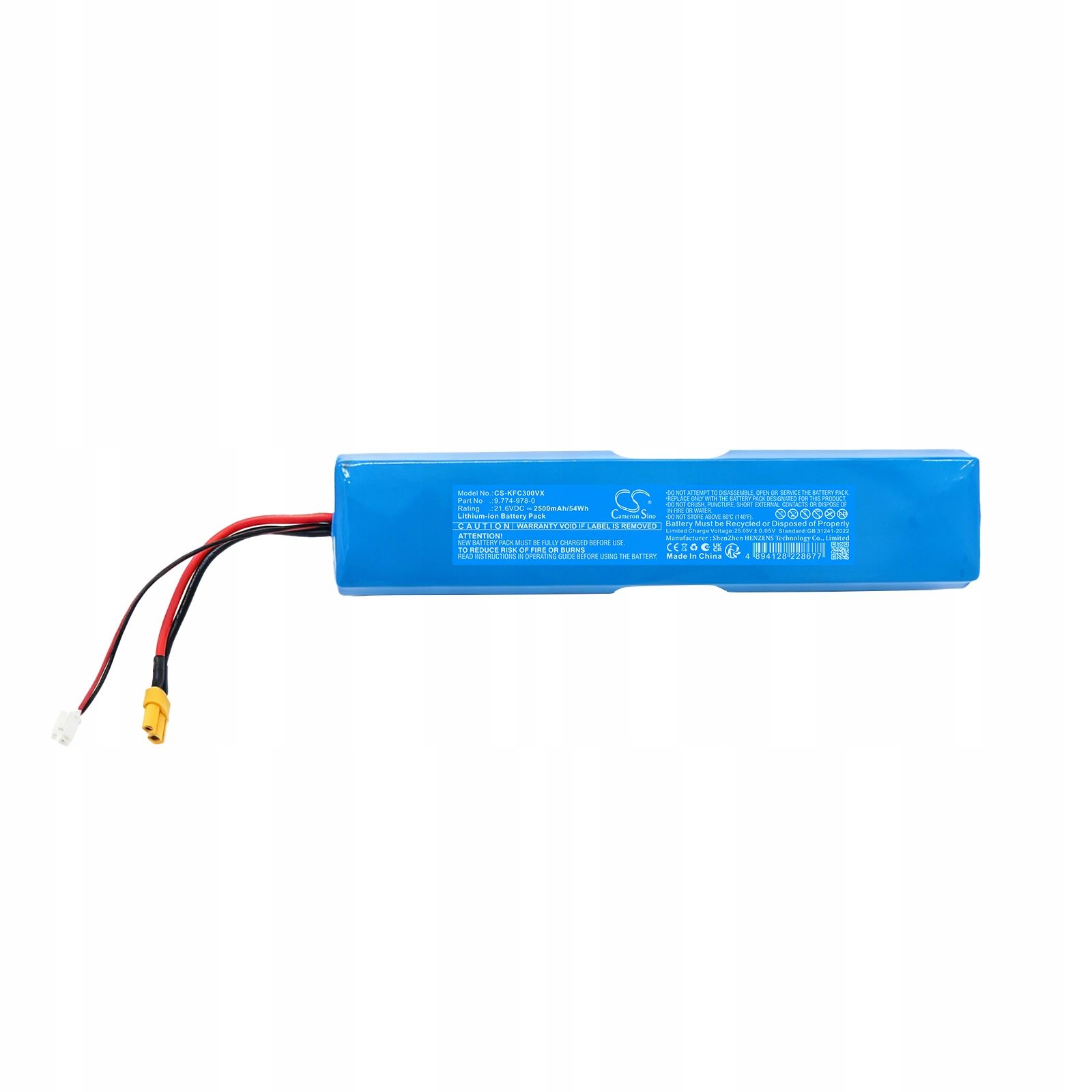 Wysoka pojemność 2500 mAh – Długotrwałe zasilanie