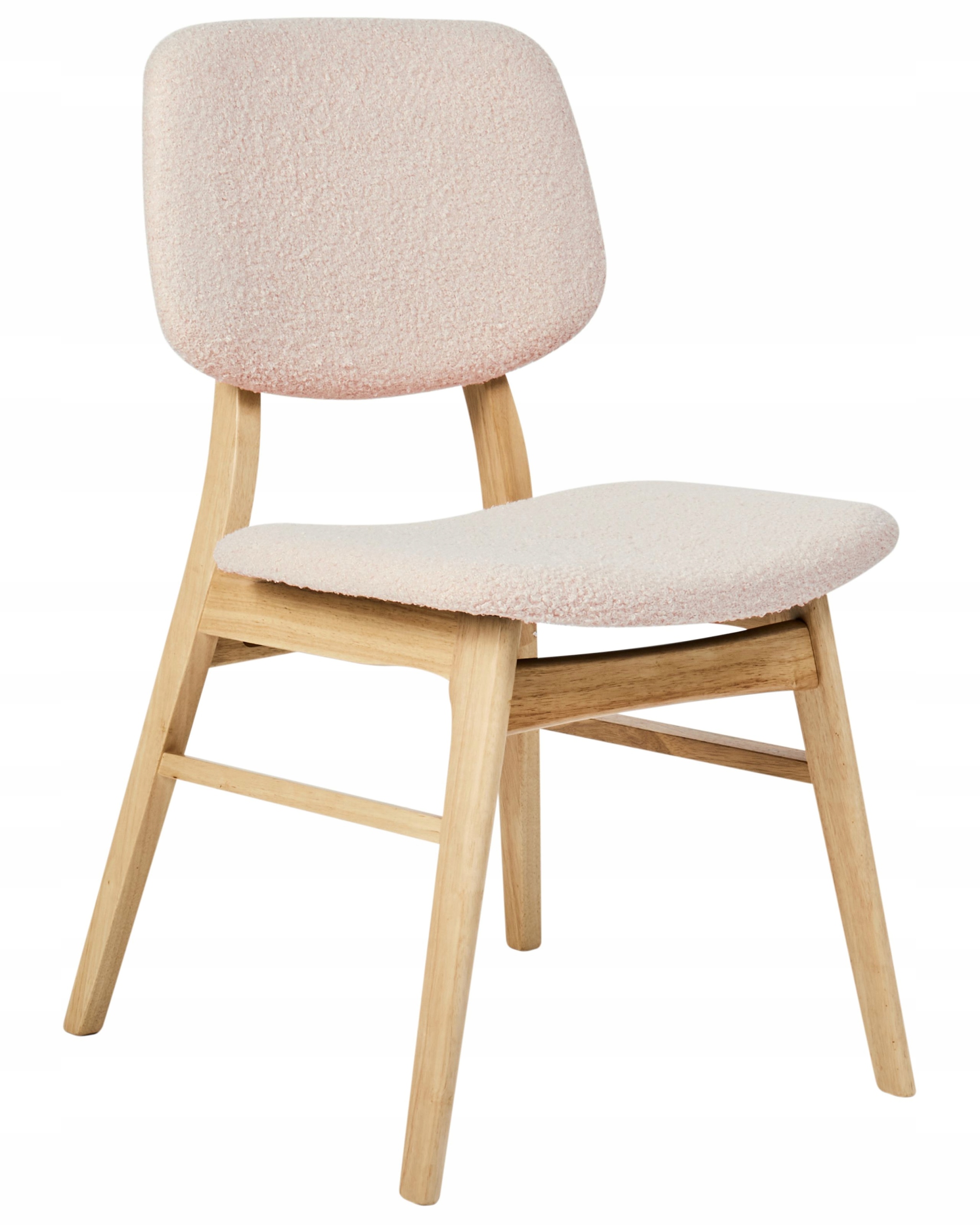 Zestaw 2 krzeseł do jadalni ELLA Drewno Jasnobeżowy – Elegancja i komfort w Twoim wnętrzu