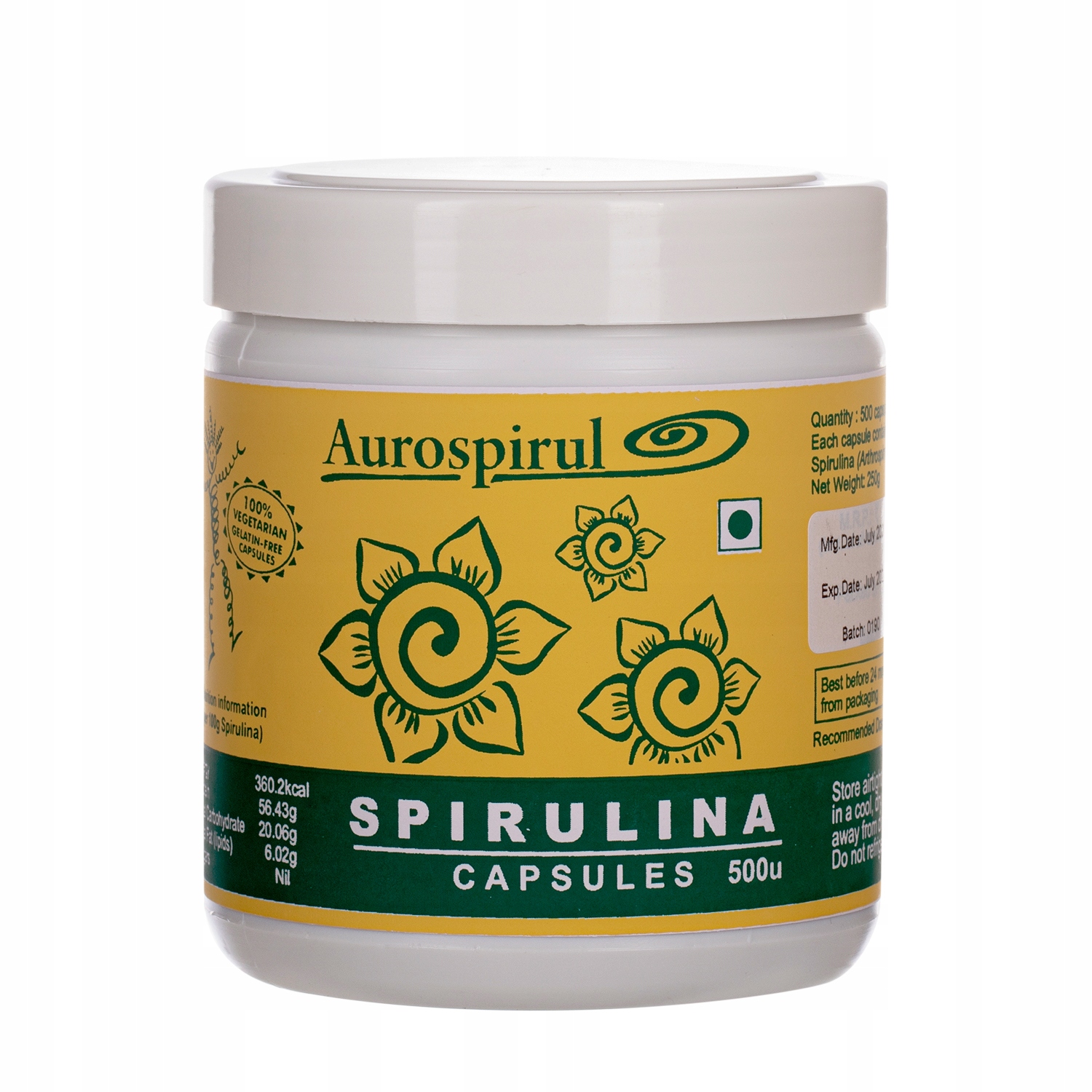 AUROSPIRUL Spirulina (500 kaps.) – wsparcie dla zdrowia