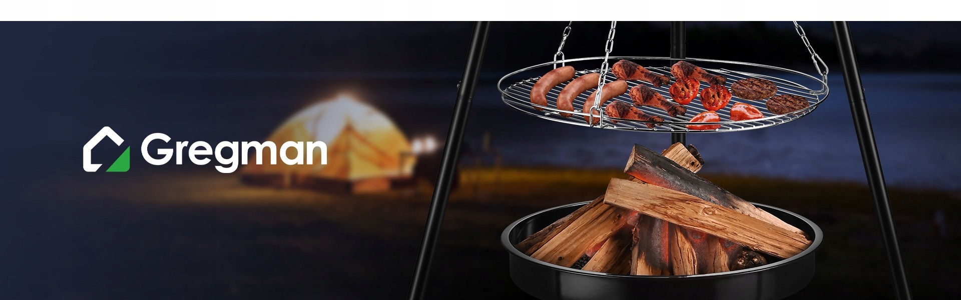 Łatwy w przechowywaniu grill z paleniskiem
