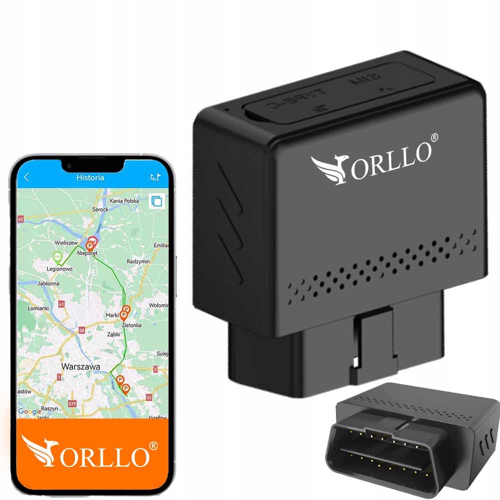 Moduł GPS ORLLO Nadajnik GPS Orllo Car Track OBD 4G do samochodu – Twoje bezpieczeństwo na pierwszym miejscu