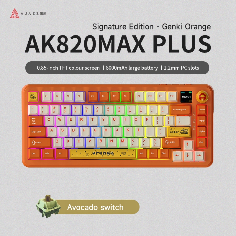Klawiatura mechaniczna bezprzewodowa AK820 MAX PLUS – Wydajność i styl w jednym