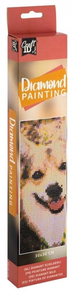 Diamond Painting - Haft diamentowy - Piesek 30x30 cm – Kreatywna zabawa dla dzieci