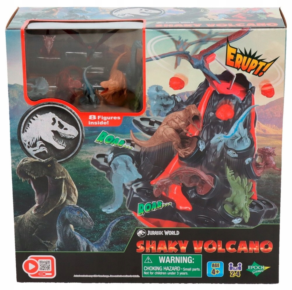 EPOCH gra Jurassic World Shaky Volcano 07509 – Emocjonująca zabawa w świecie dinozaurów