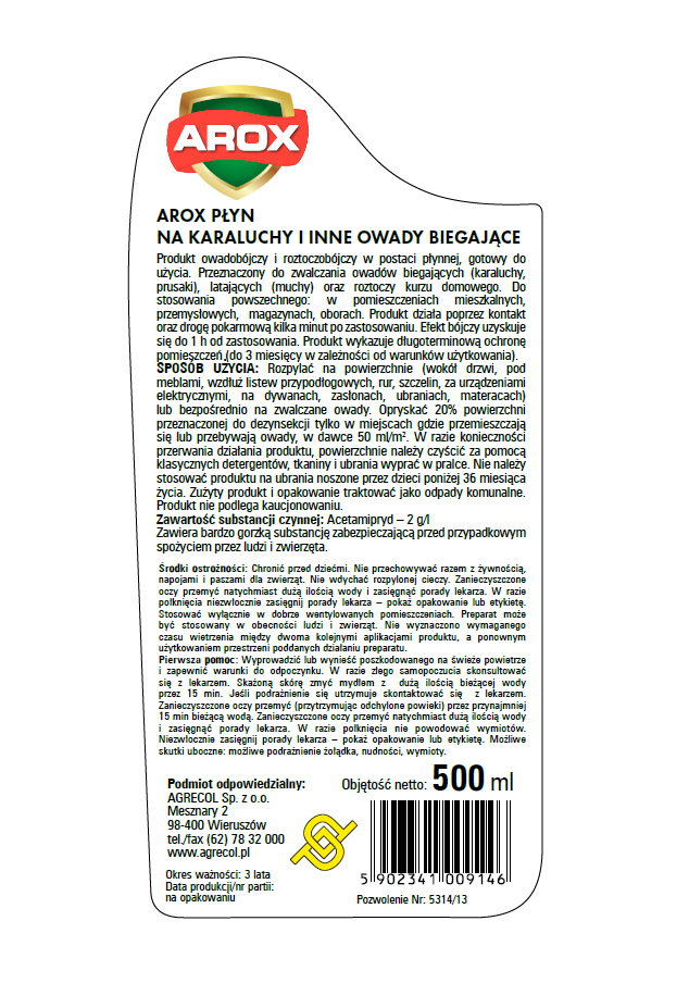 Sposób aplikacji i bezpieczeństwo stosowania