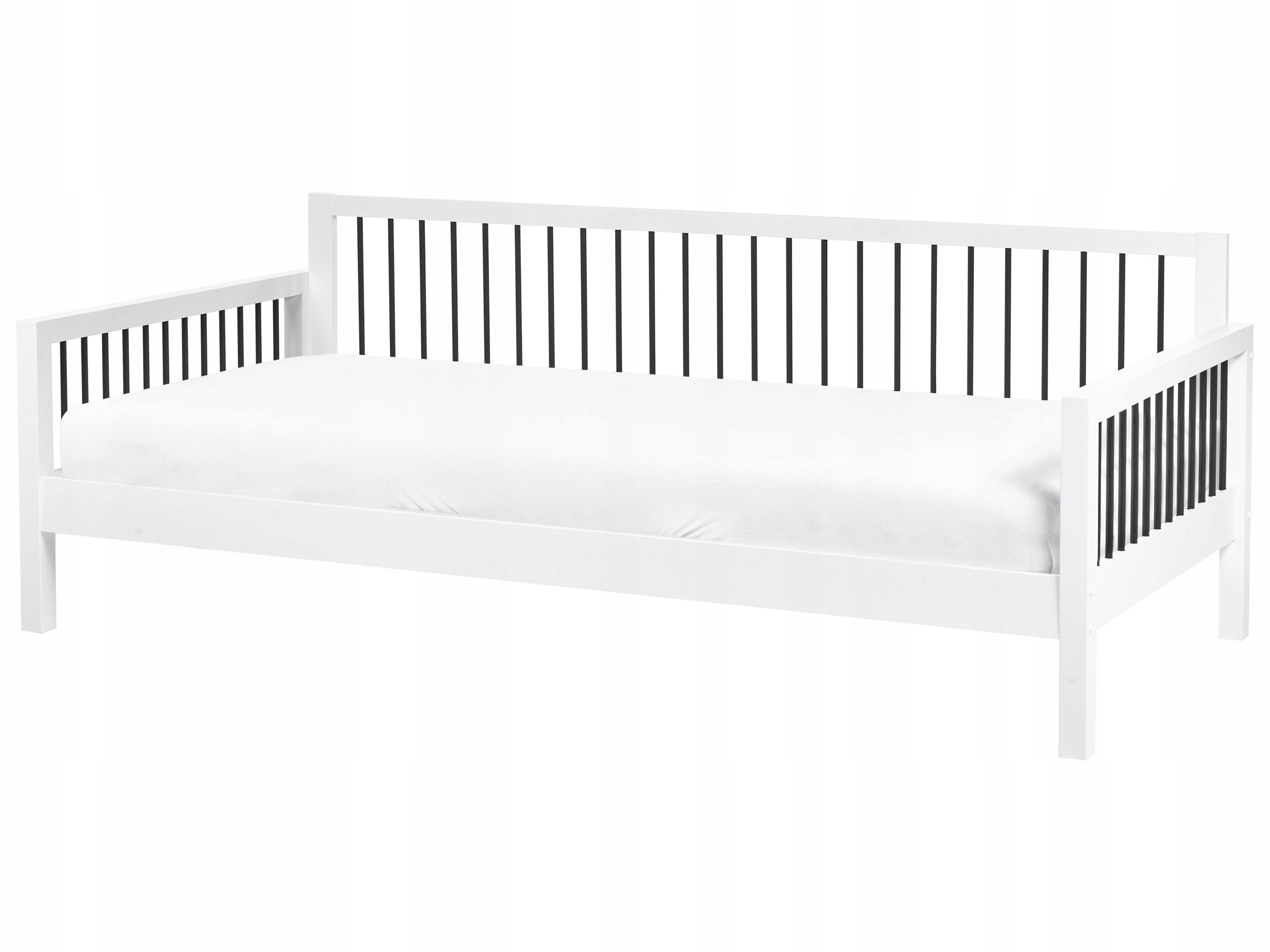 Łóżko dzienne Drewno TRICOT 90 x 200 cm Biały – Elegancja i funkcjonalność w Twoim wnętrzu