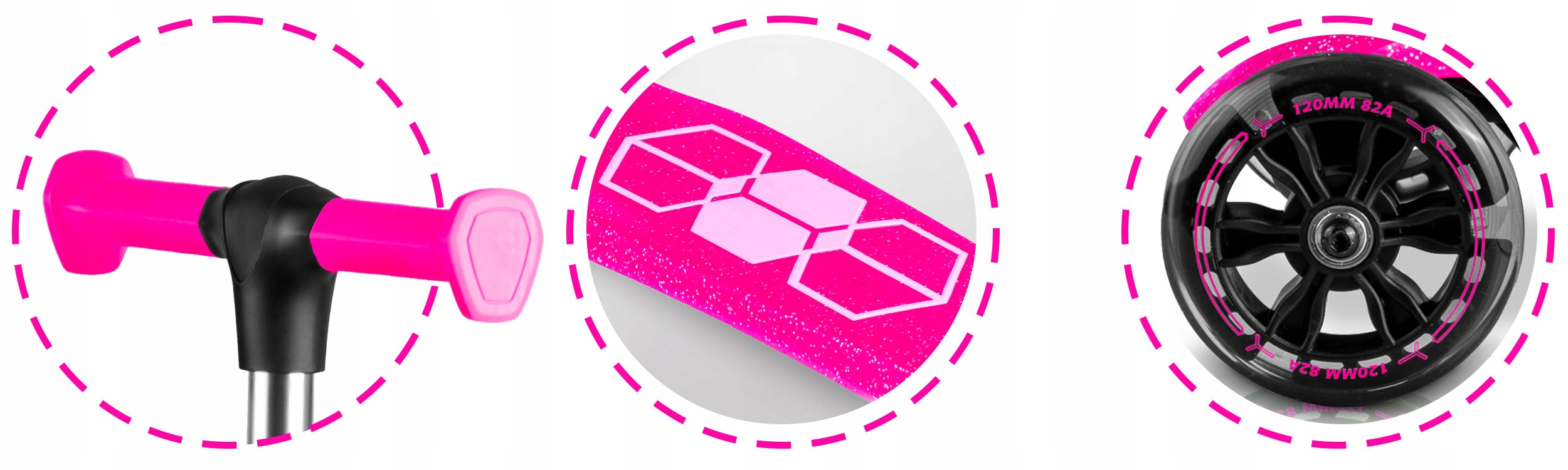 Szeroki, antypoślizgowy deck dla komfortu i stabilności