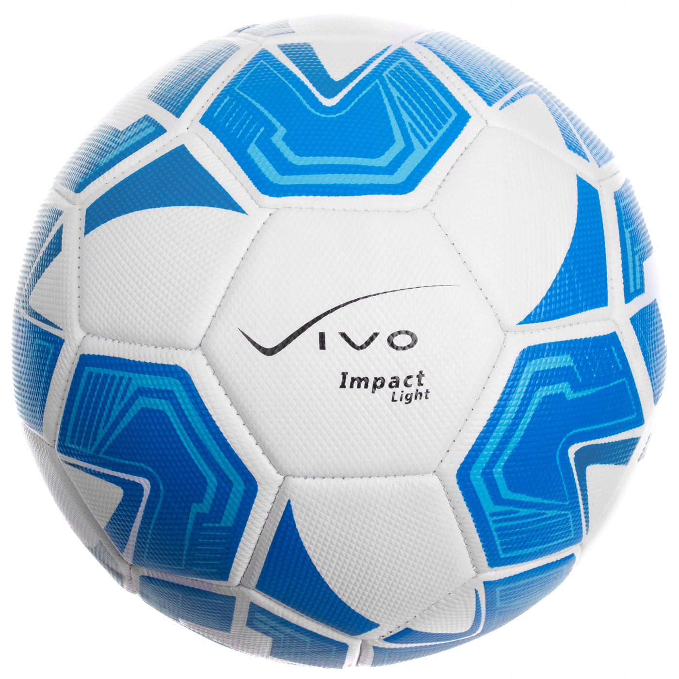 Piłka nożna Impact Light blue-white roz.5 – Idealna do treningów na boiskach trawiastych