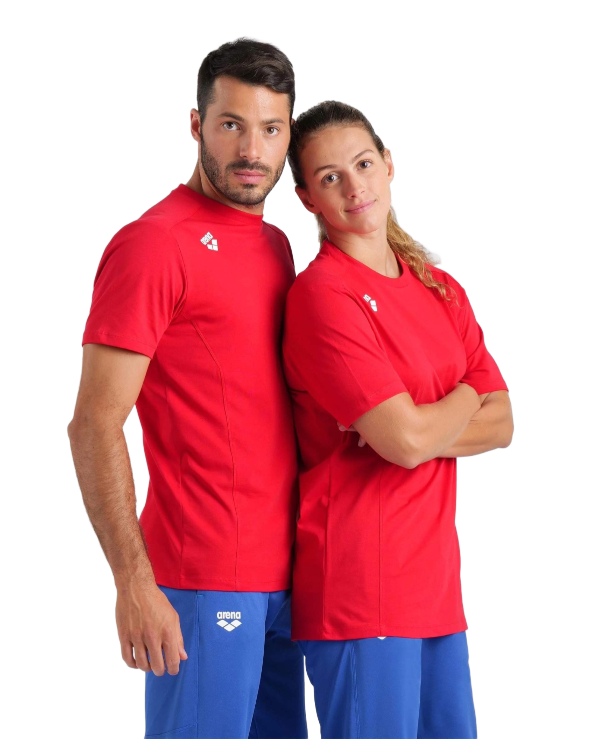 ARENA KOSZULKA TEAM T-SHIRT PANEL RED 004899/400 S – Styl i komfort w jednym