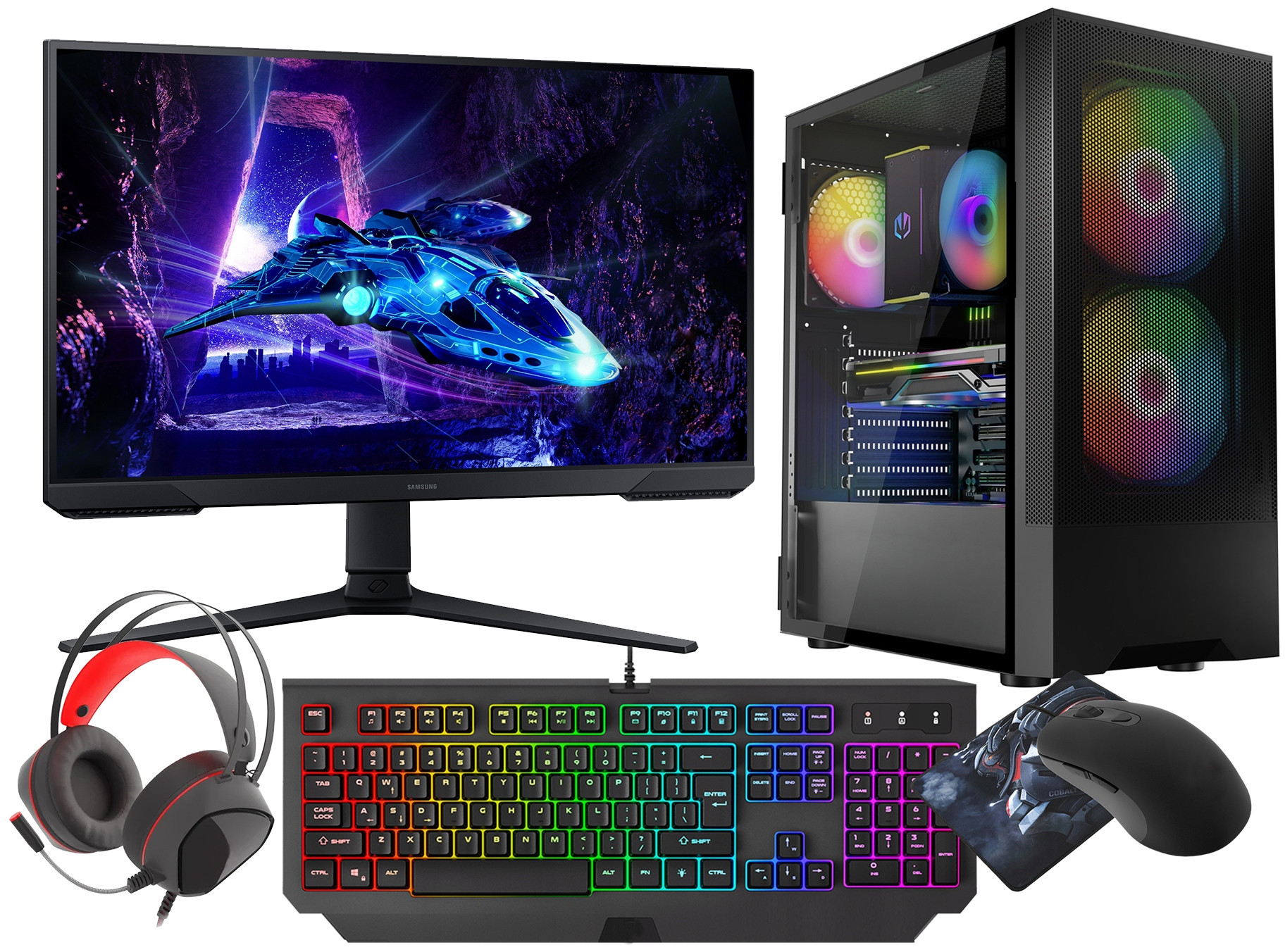 Zestaw Gamingowy Ryzen 7 5700G 32GB RX VEGA8 SSD 1TB WiFi Win11 24