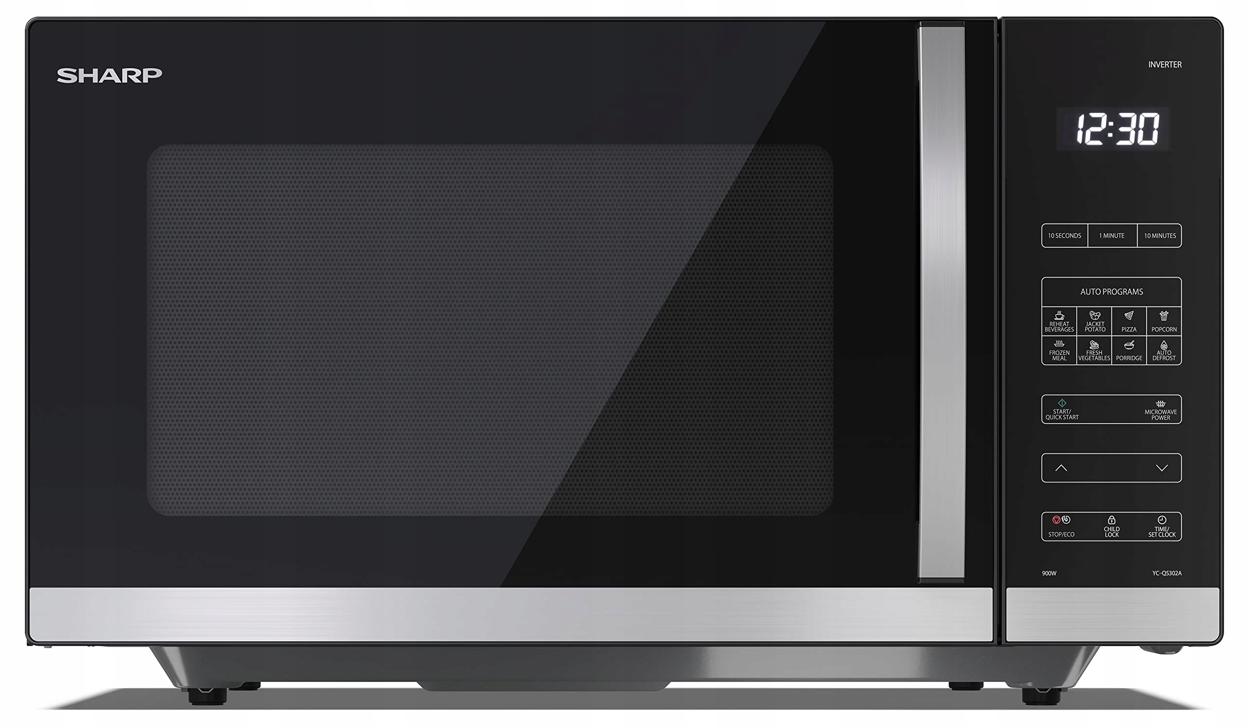 Kuchenka mikrofalowa Sharp YC-QS302AE-B – Wydajność i elegancja w Twojej kuchni