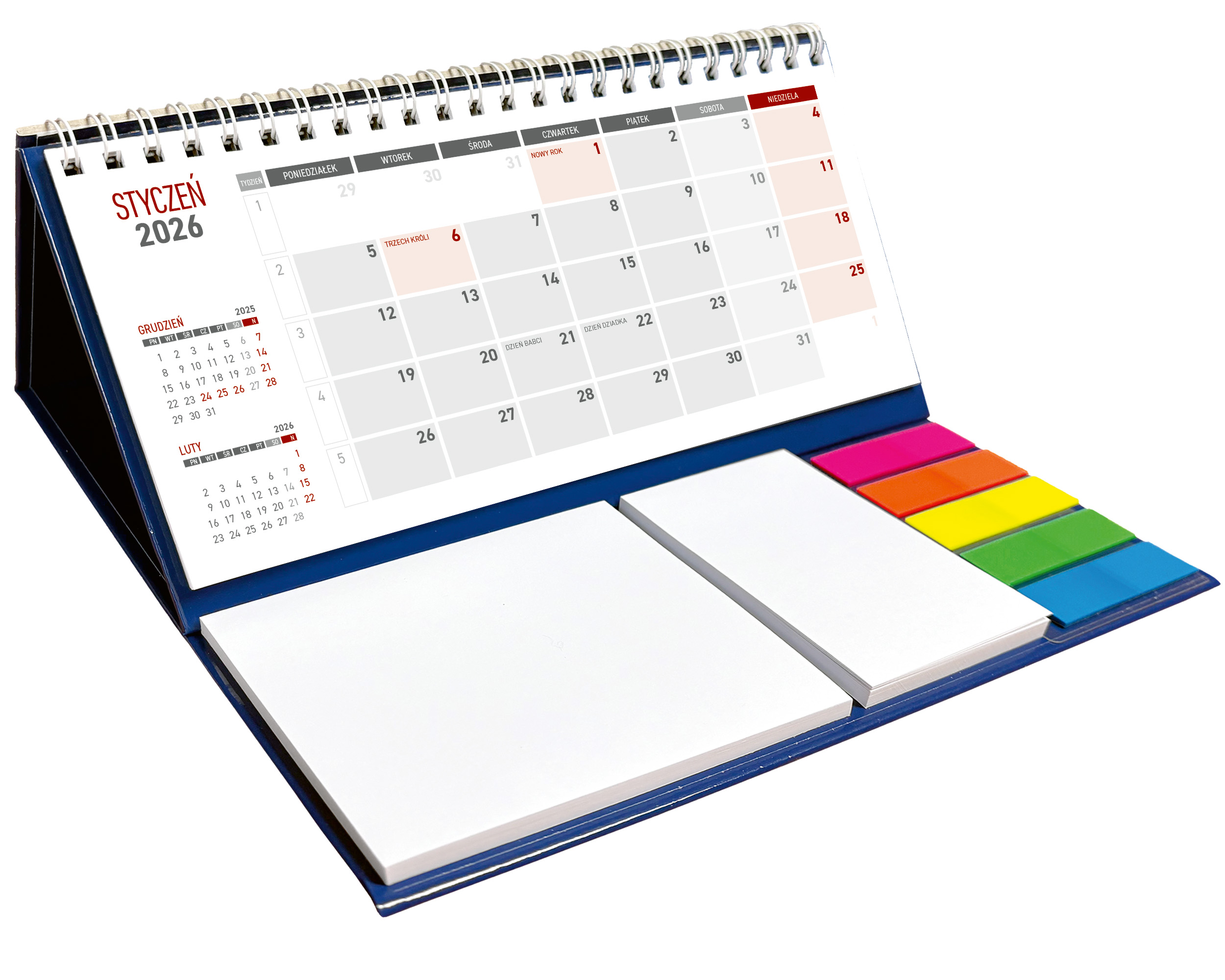 Wymiary i specyfikacja produktu – Kalendarz, który pasuje wszędzie