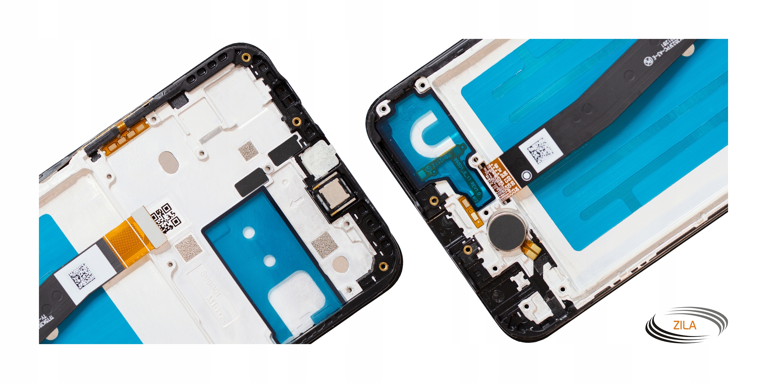 Dodatkowe komponenty w zestawie – Głośnik, taśma przycisku i silniczek wibracji