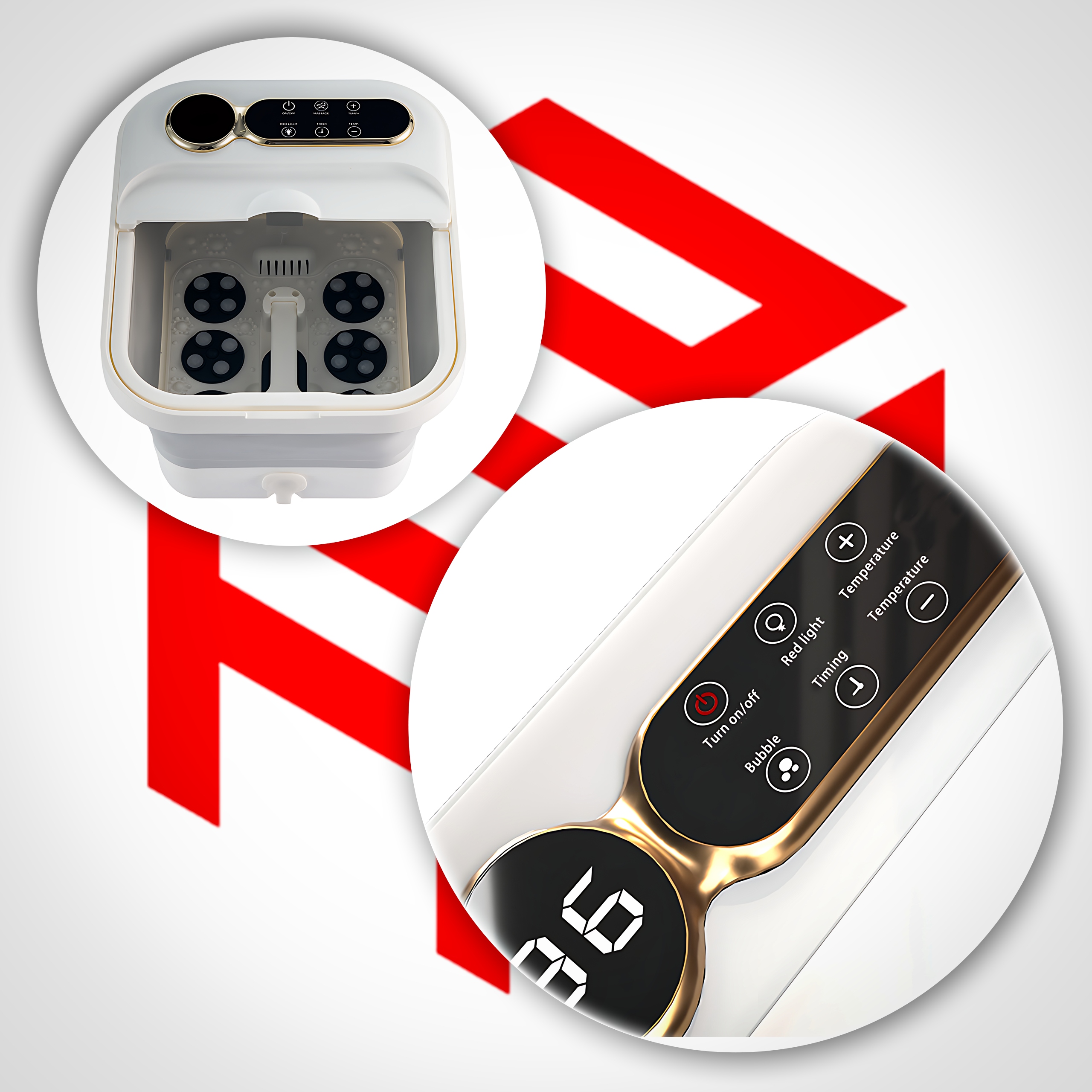 Wygodne sterowanie – Dotykowy panel LED i pilot