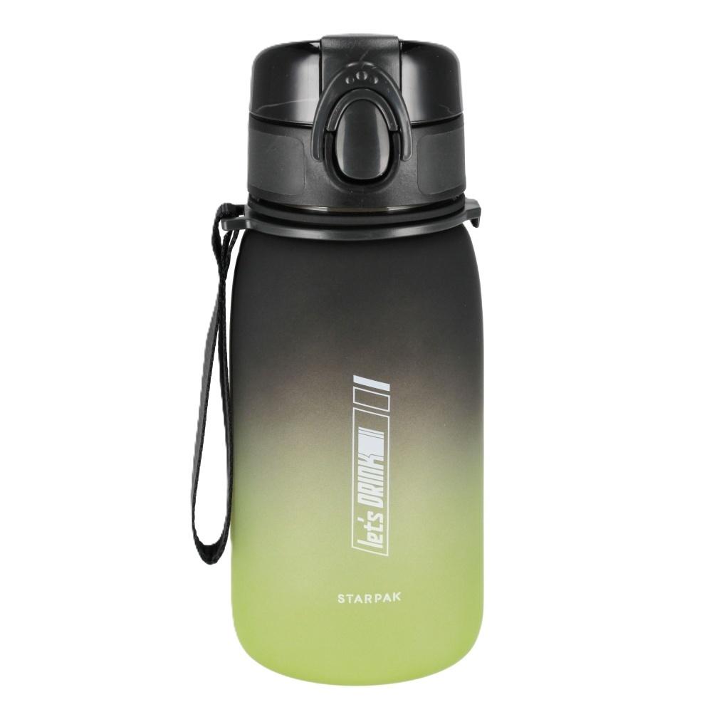 Bidon 400 ml Ombre Zielono-czarna STARPAK – Idealny do szkoły i na wycieczki