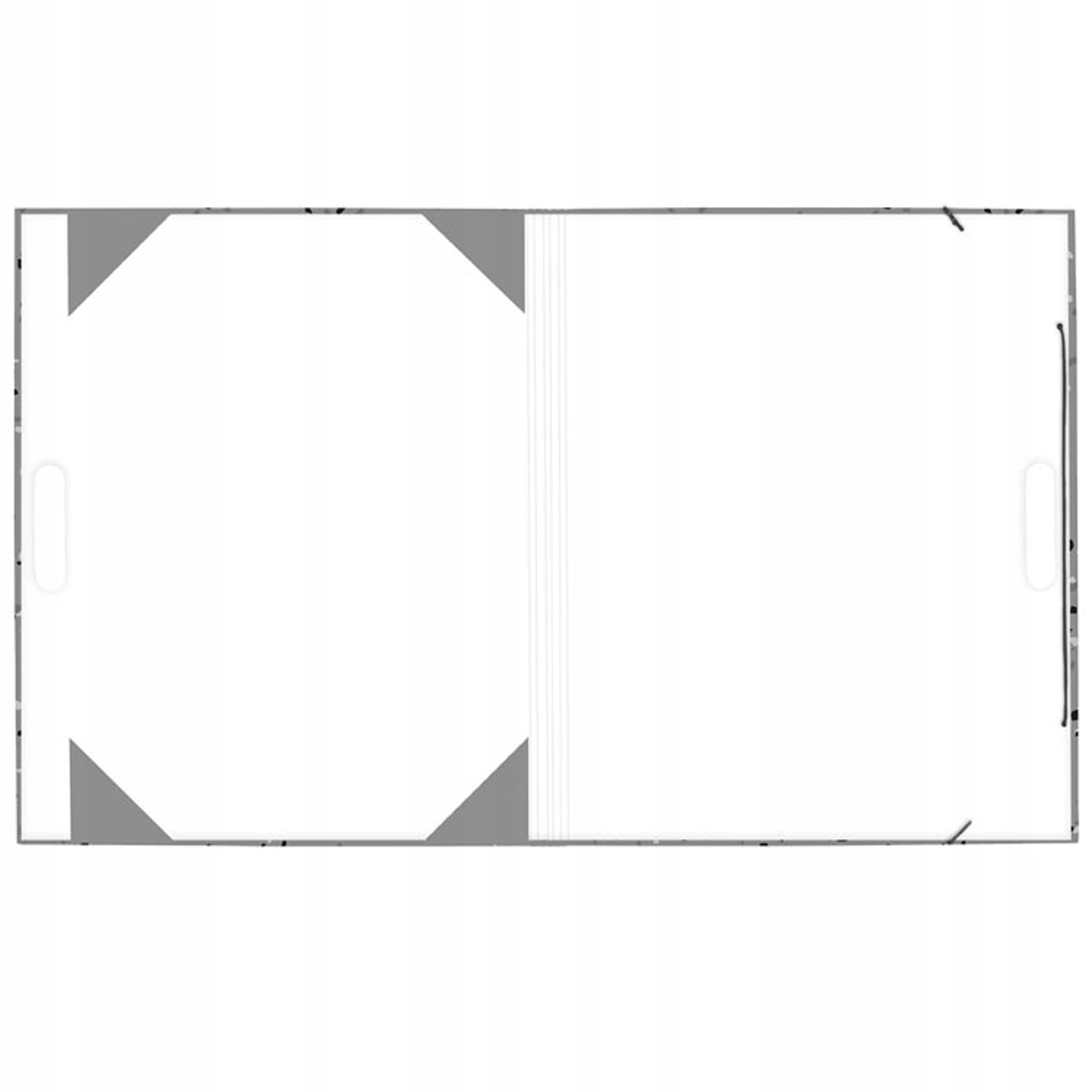 Zagięte rogi wewnątrz teczki – Ułatwienie w przechowywaniu rysunków