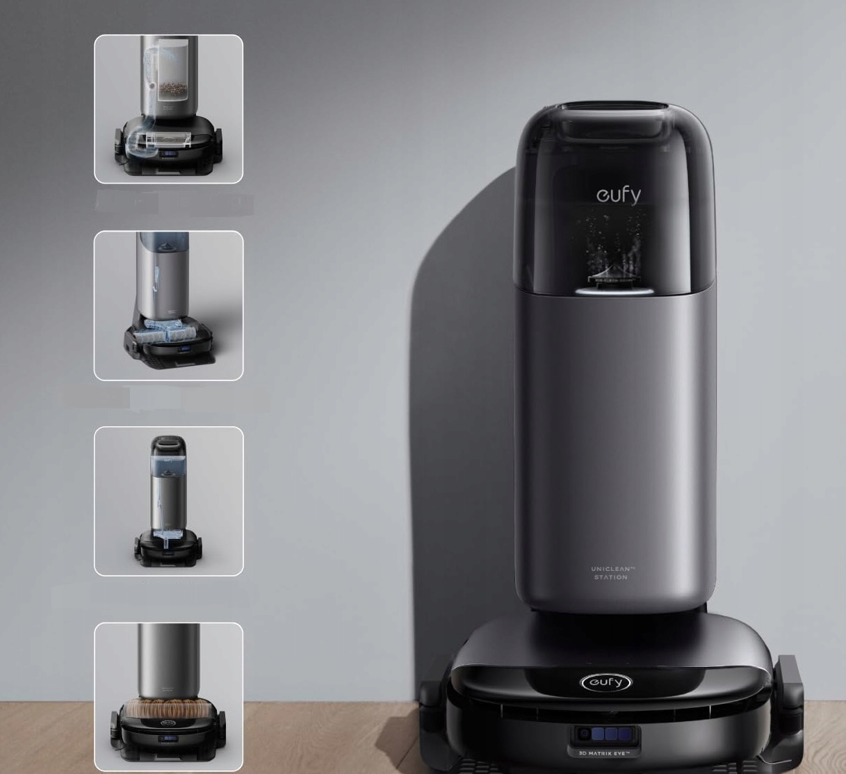 Wysoka moc ssania 8000 Pa – Głębokie czyszczenie na każdej powierzchni