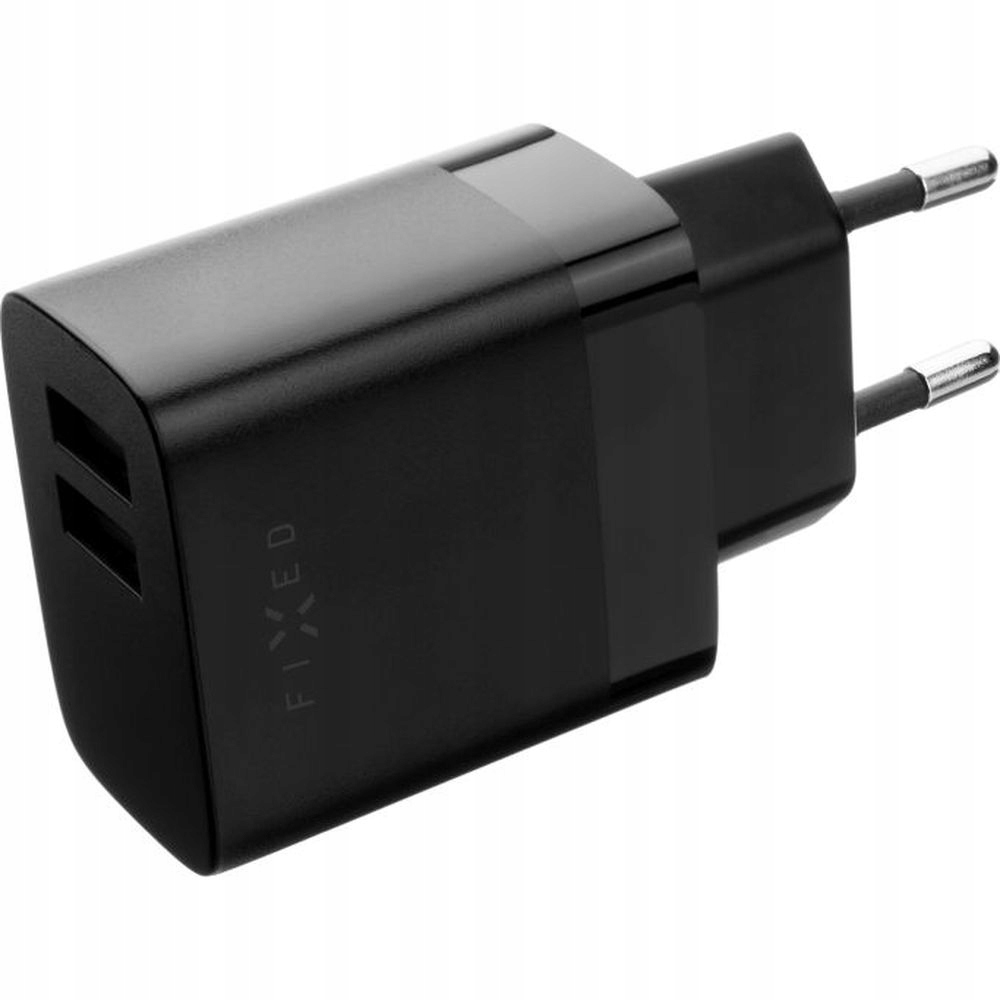 Dual USB Travel Charger 17W | FIXC17N-2U-BK – Szybkie ładowanie w podróży