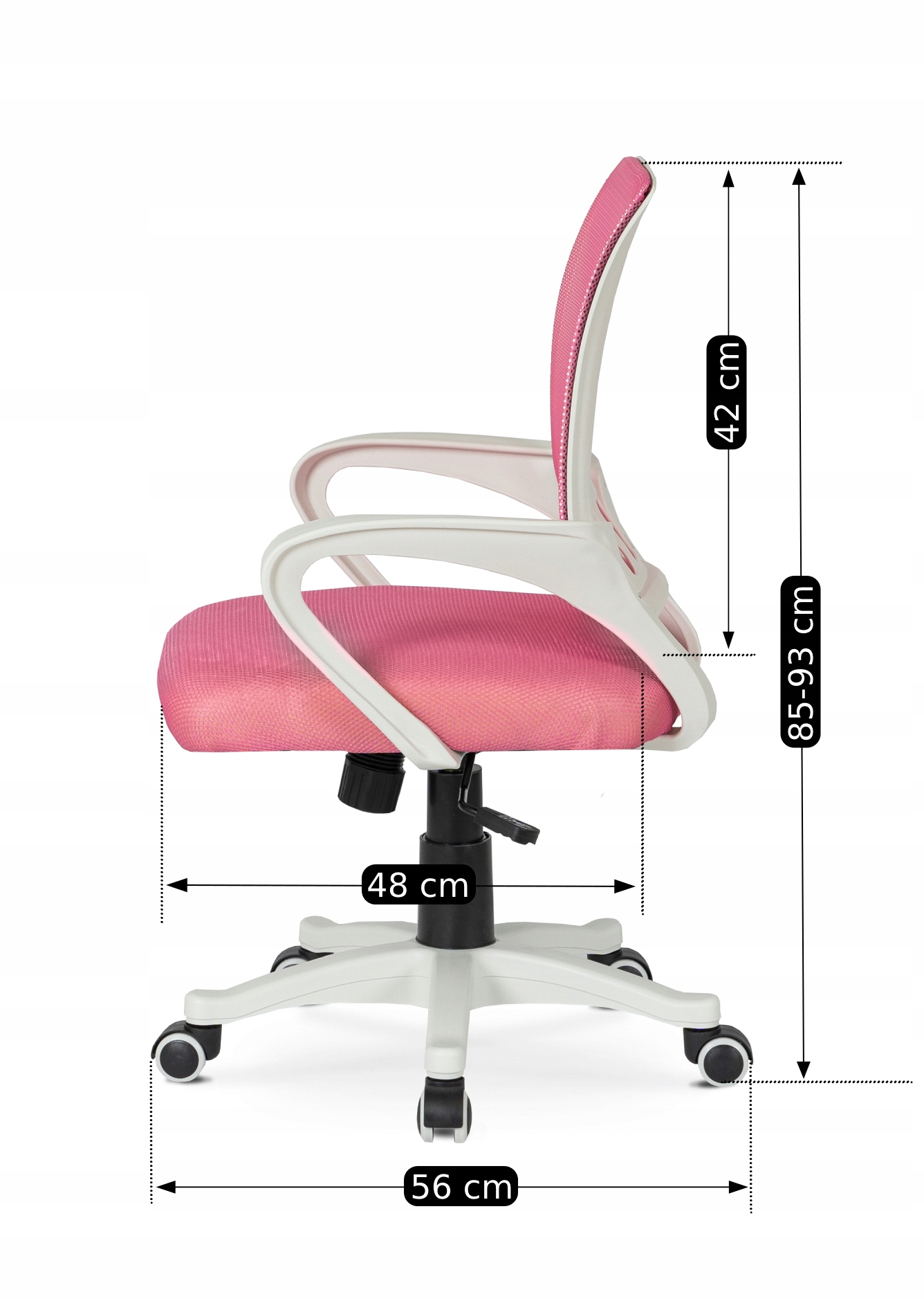 Stylowy design – różowy kolor i biały korpus