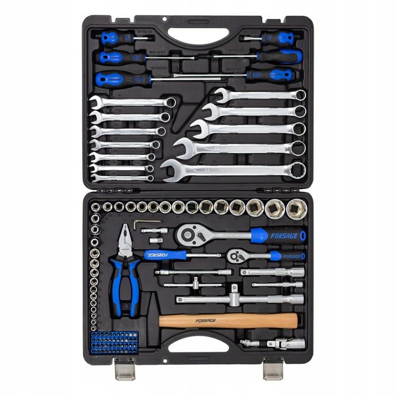 Bogaty zestaw kluczy i nasadek