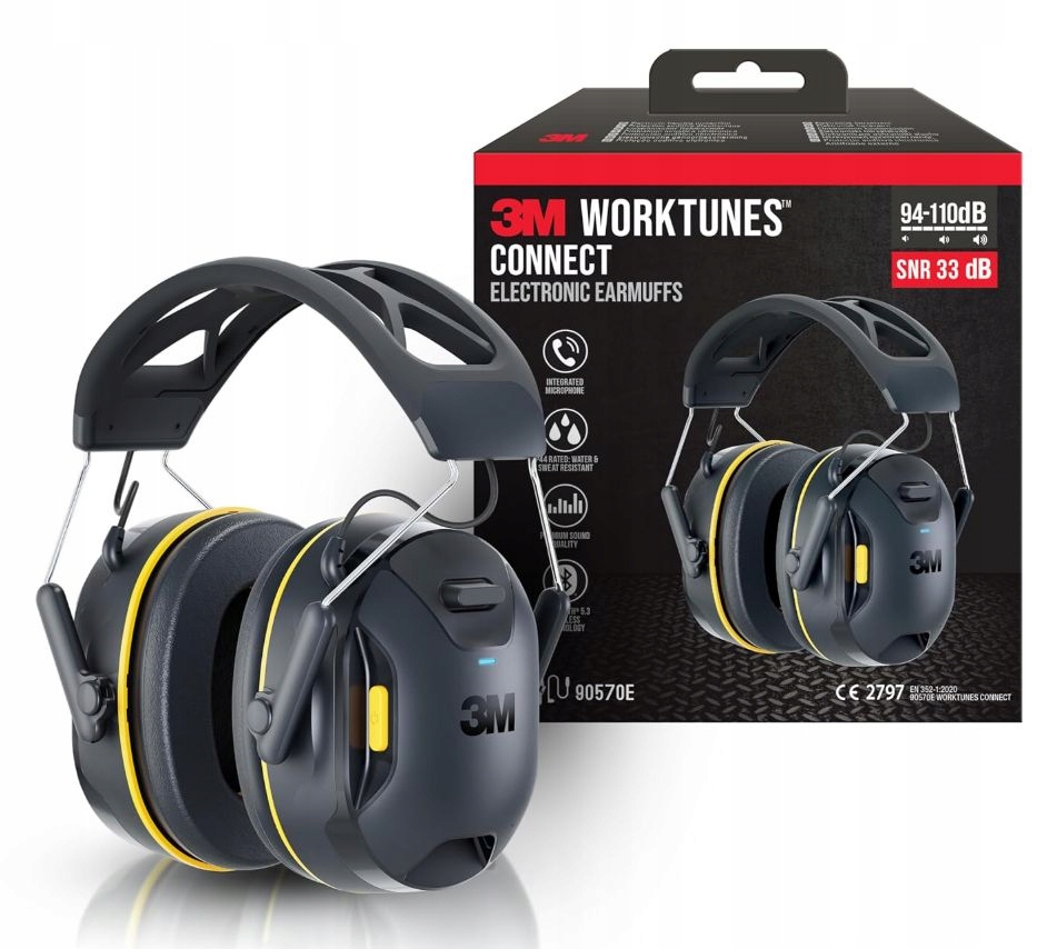 Nauszniki Worktunes Connect Bluetooth 90570E-1 – Komfort i ochrona słuchu w jednym