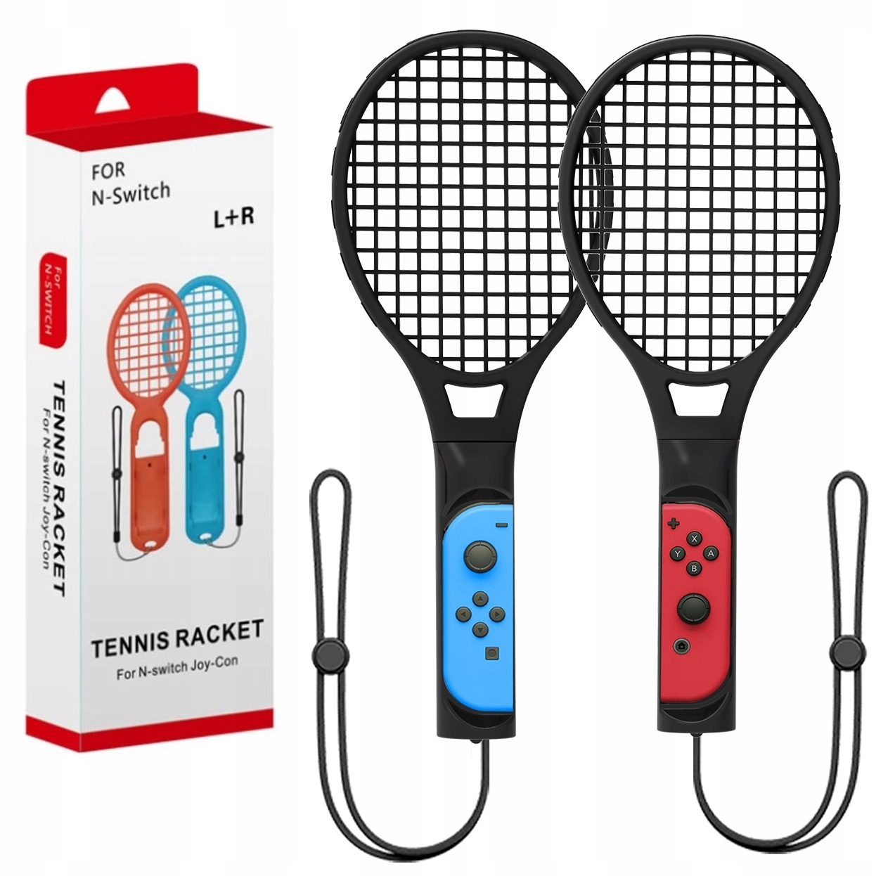 JYS 2x Rakieta Tenis Na Joy-Con Joycon Do Nintendo Switch OLED – Graj jak profesjonalista