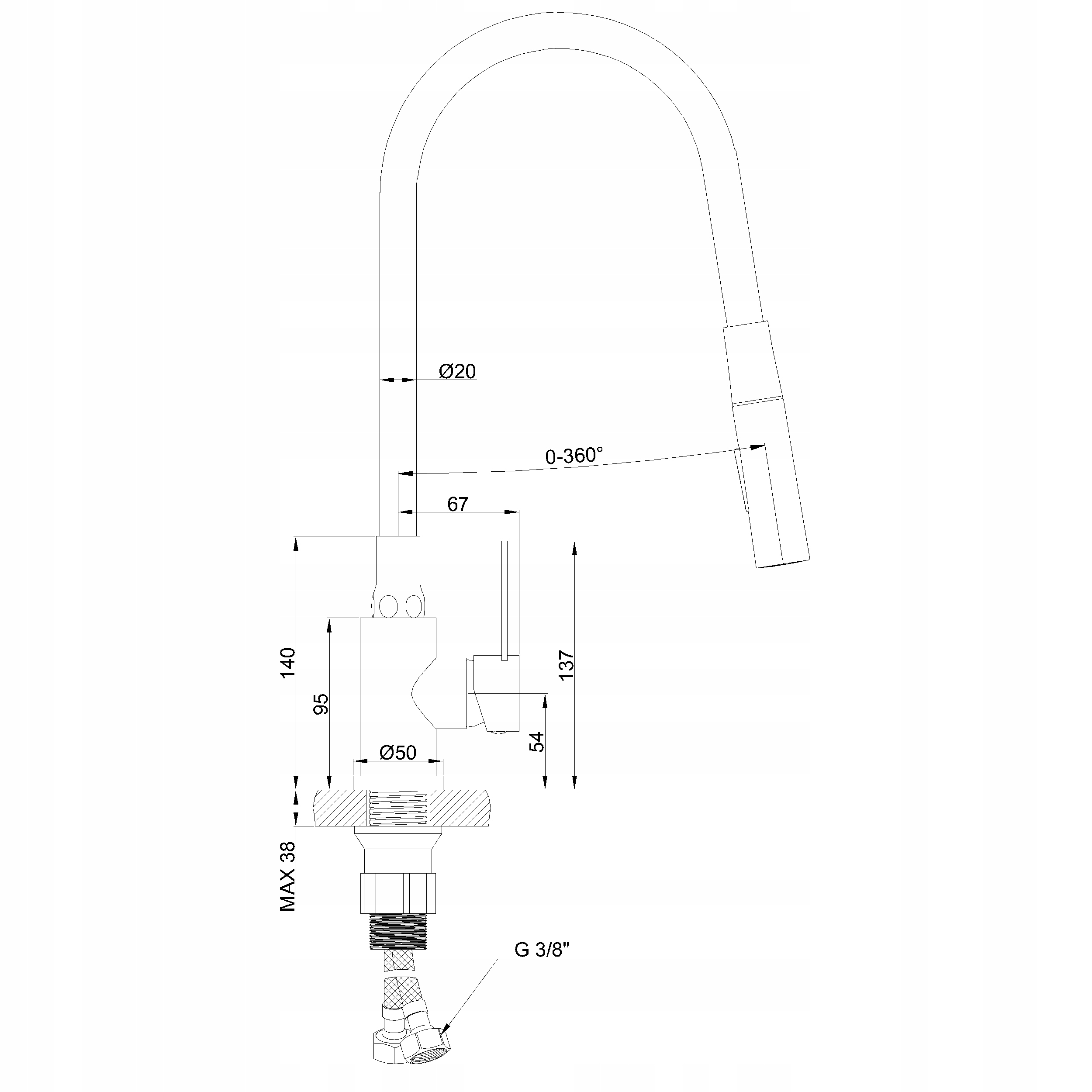Obrotowa końcówka wylewki – dwa rodzaje strumienia