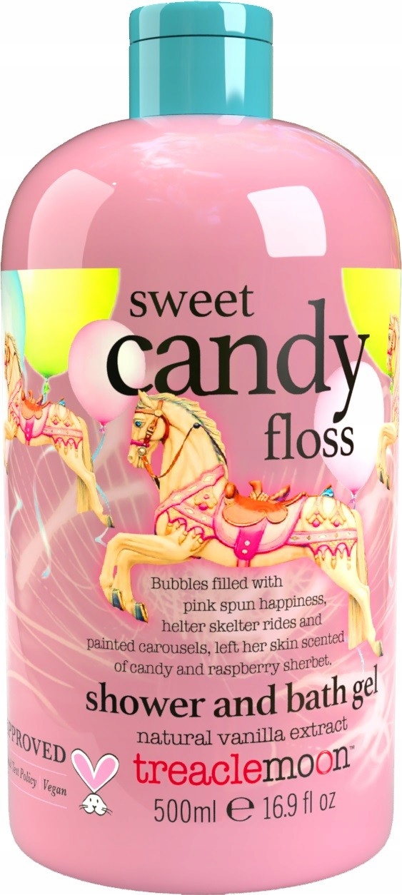 TREACLEMOON Sweet Candy Floss – Żel i płyn do kąpieli 500 ml