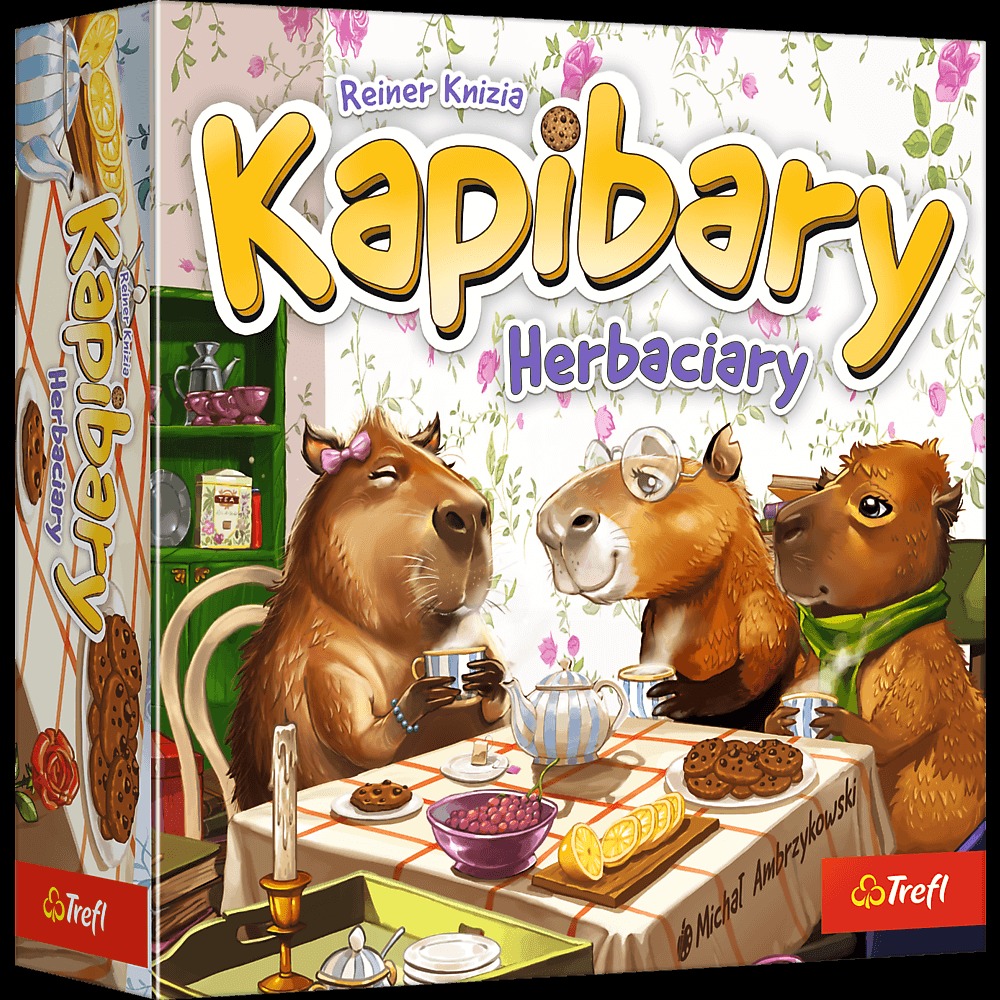Tematyka herbacianego przyjęcia z kapibarami