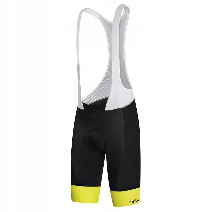 Spodenki rowerowe zeroRH+ Hero black-white-acid yellow - M – Komfort i styl na rowerze