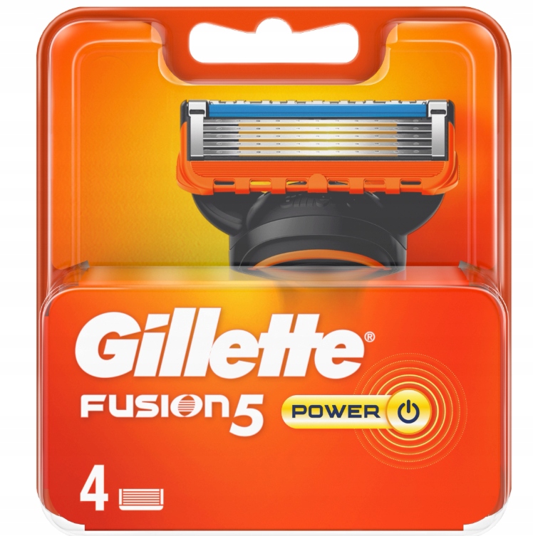 Maszynki do golenia Gillette Fusion Power – Wkłady 4 sztuki dla perfekcyjnego golenia