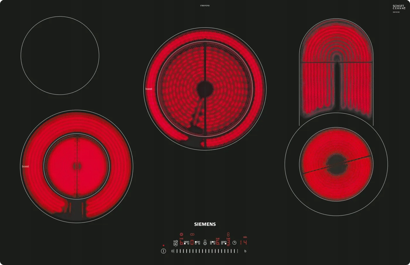 Funkcja PowerBoost dla szybkiego nagrzewania