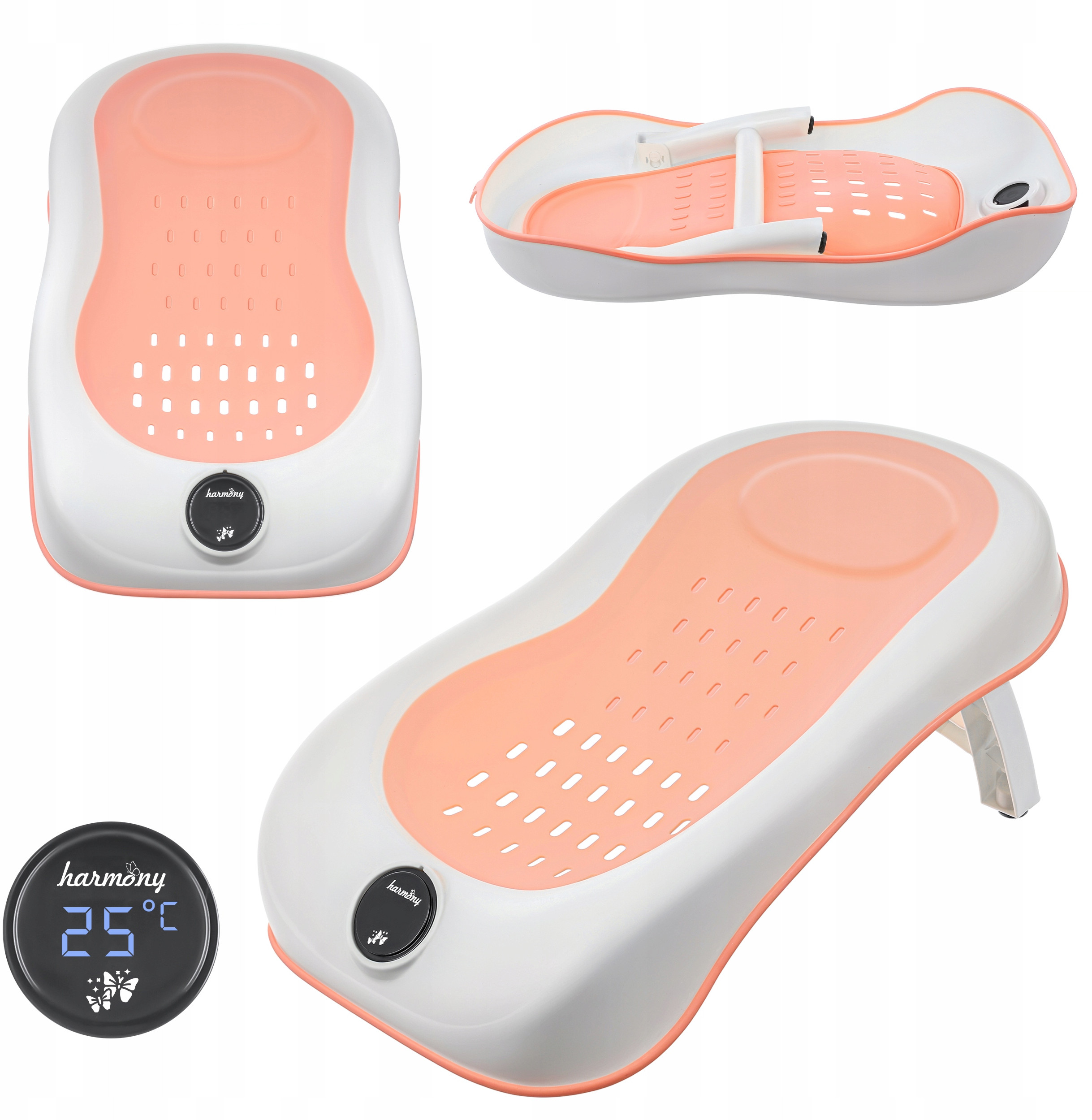 Antypoślizgowe nóżki zapewniające stabilność w wanience