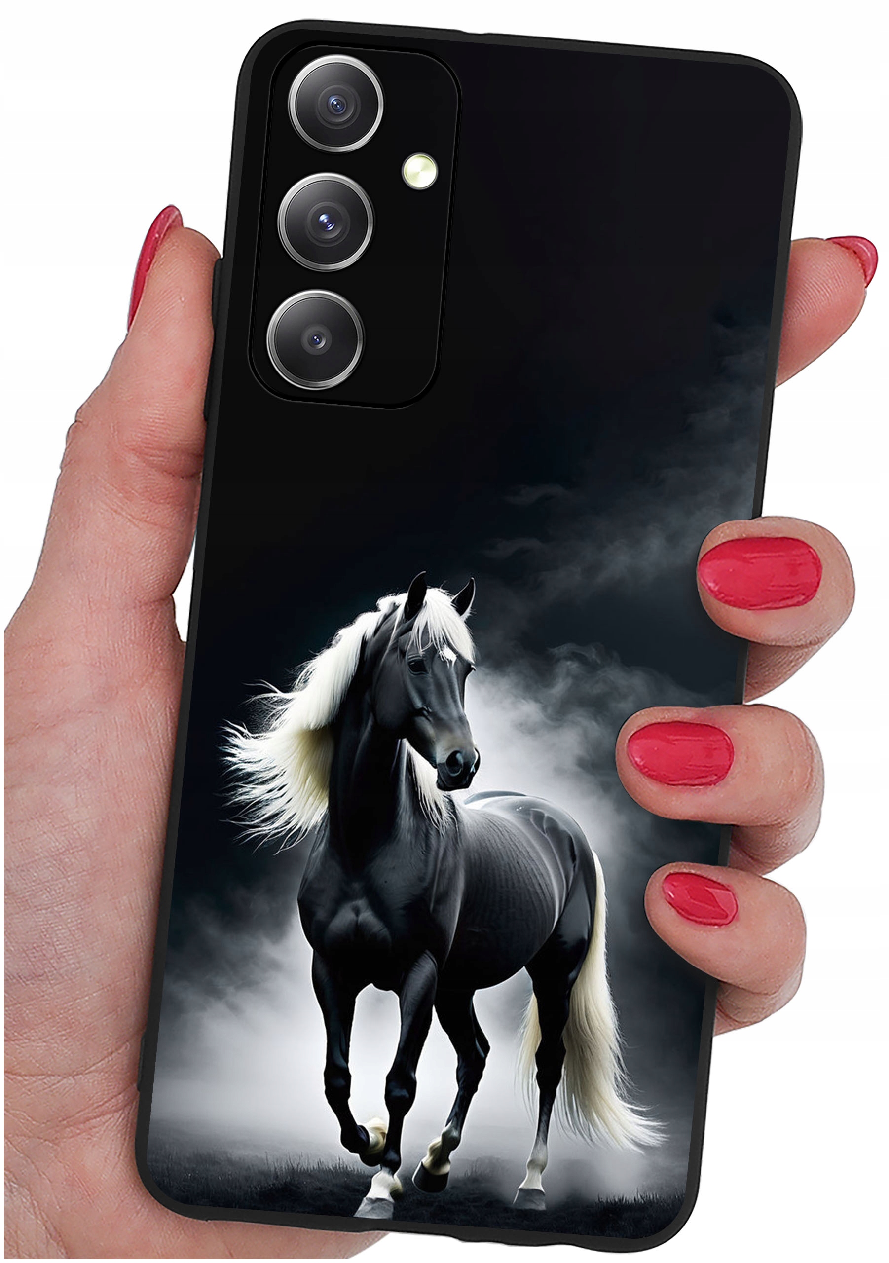 ETUI do Samsung Galaxy M23 5G WZORY | SILIKONOWE MATT CASE + SZKŁO HARTOWANE 9H