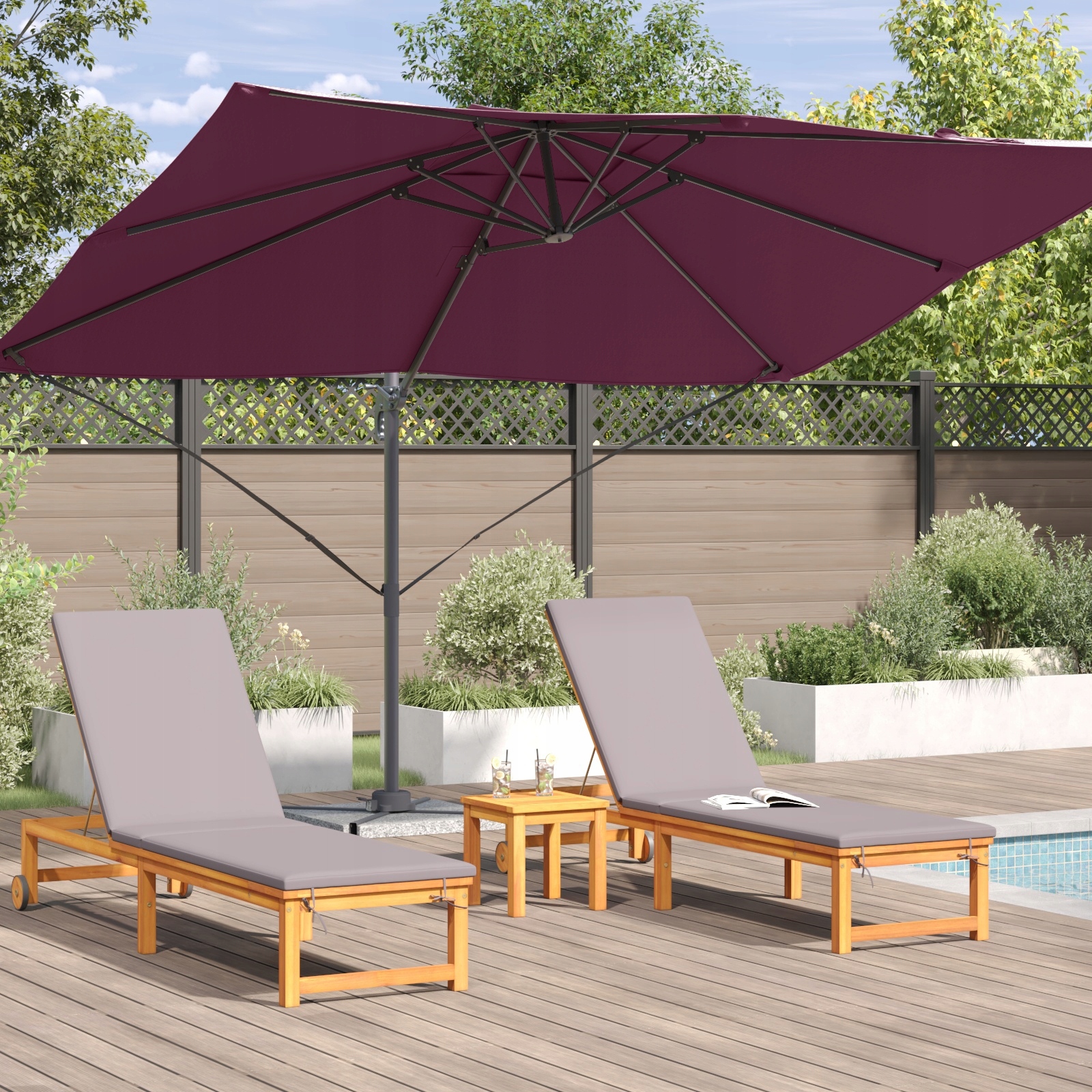 Nowoczesny design w eleganckim kolorze Bordeaux