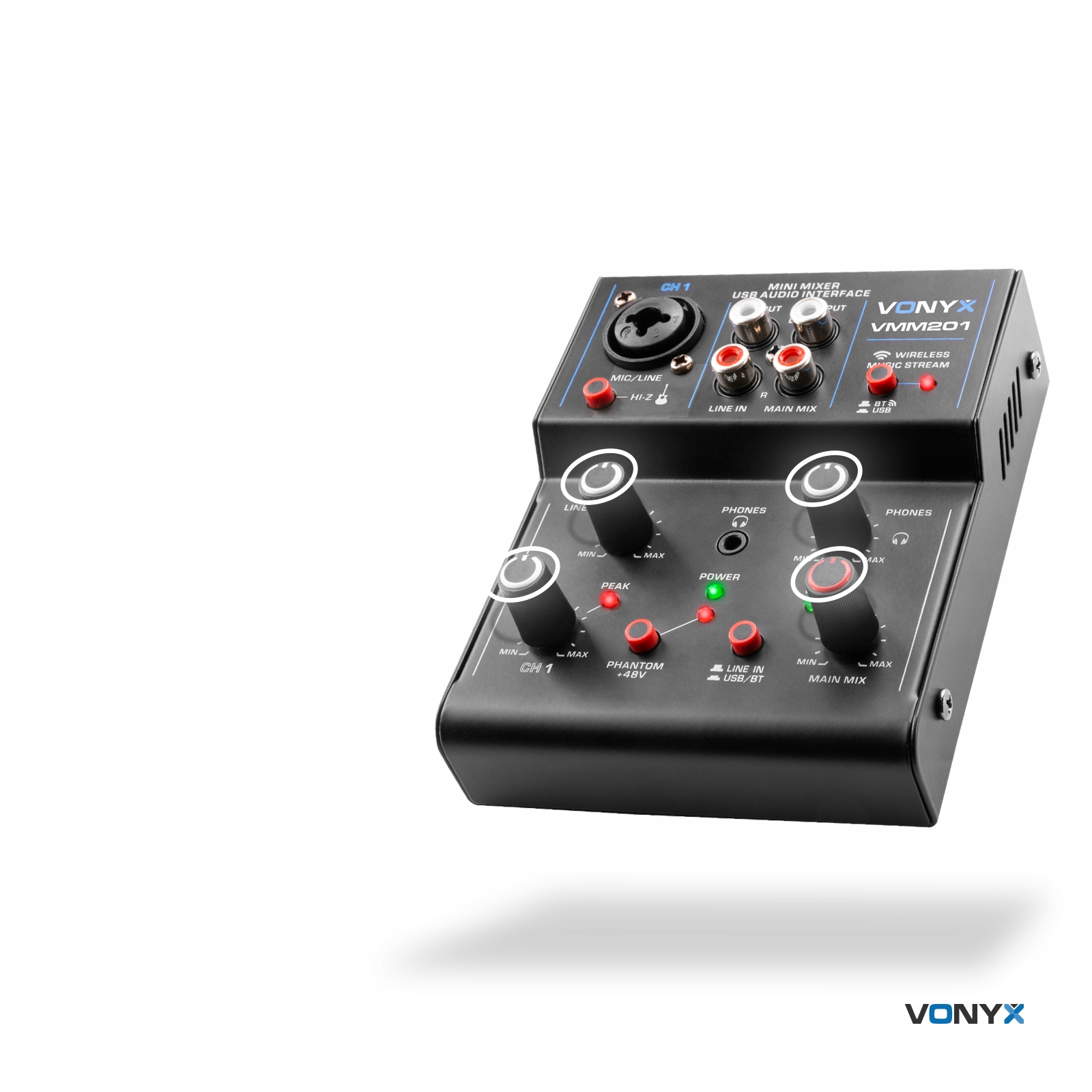 Wbudowany interfejs USB i zasilanie phantom