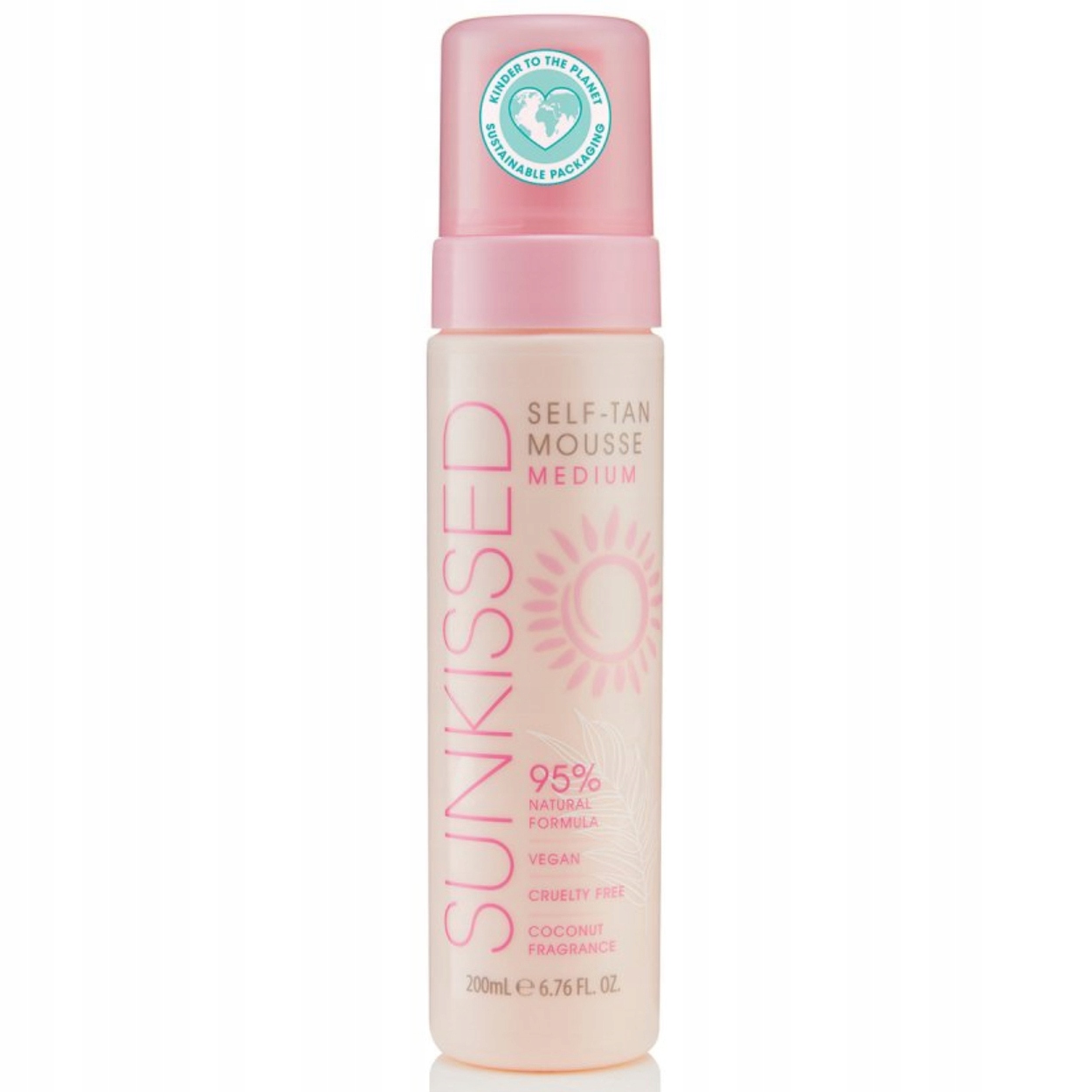 Sunkissed Self-Tan Mousse Samoopalacz 200ml Medium – opalenizna bez słońca