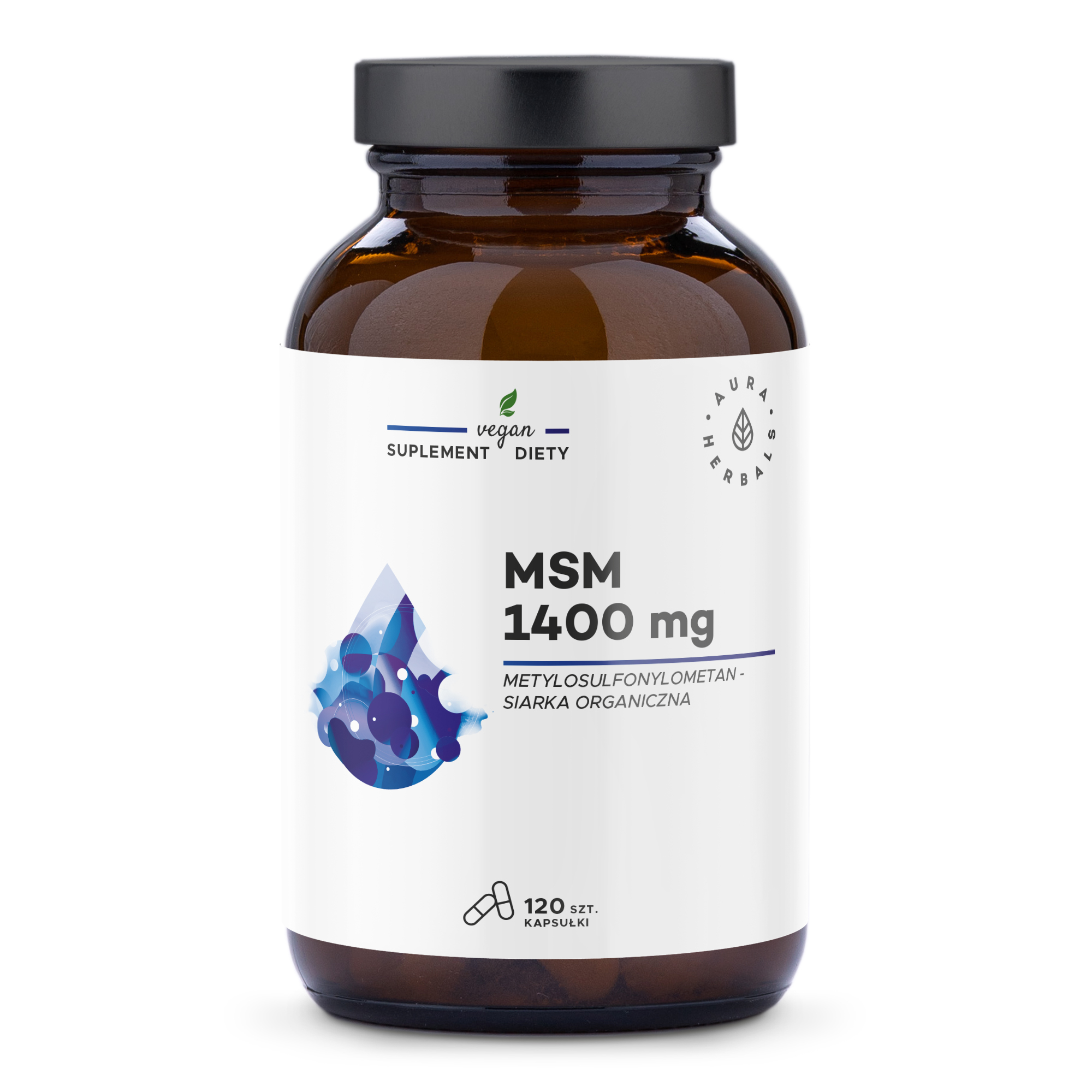 AURA HERBALS MSM 1400 mg – Siarka dla zdrowia i urody