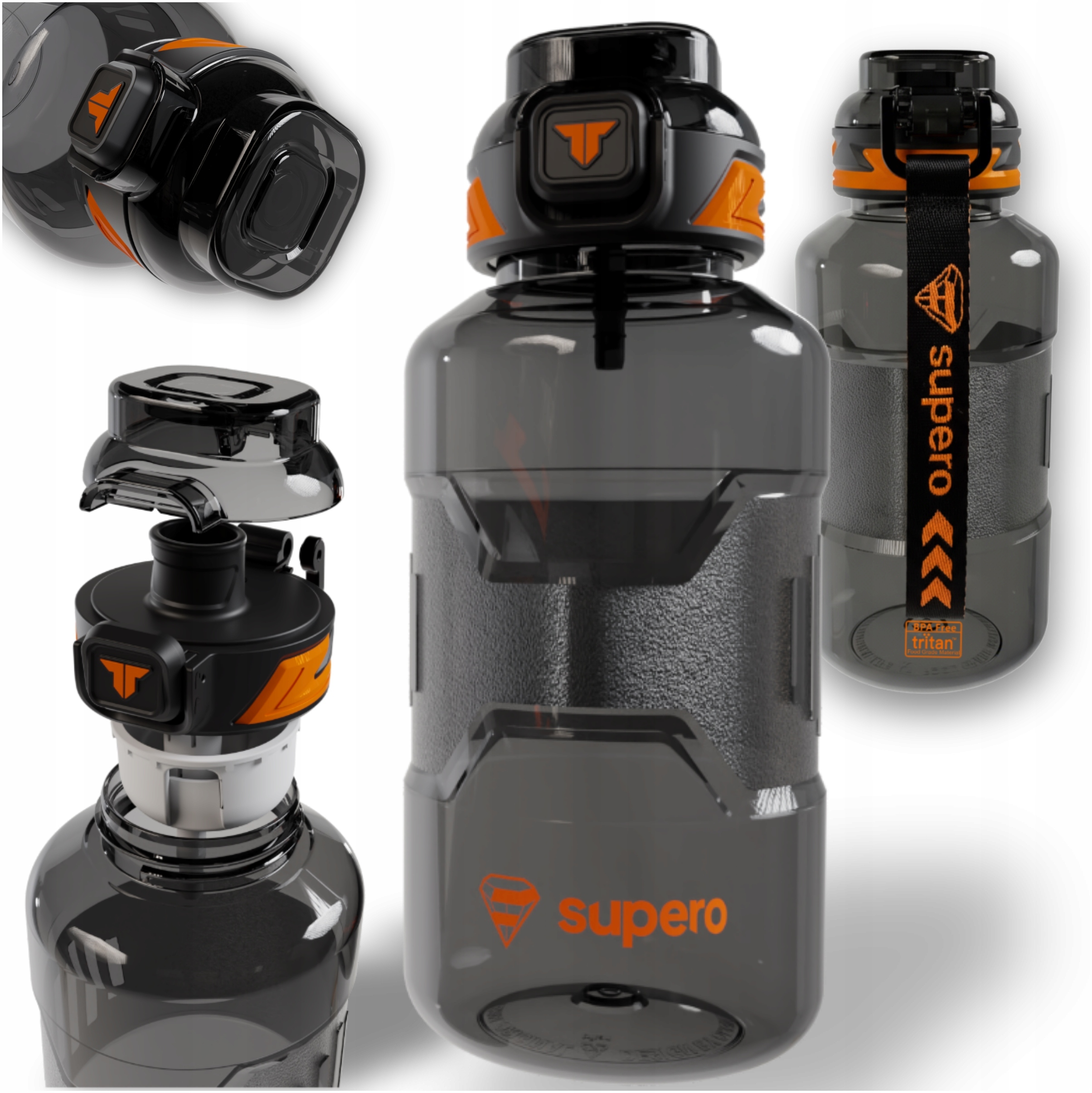 Butelka na wodę Tritan 1500ml – Idealny towarzysz na każdą przygodę