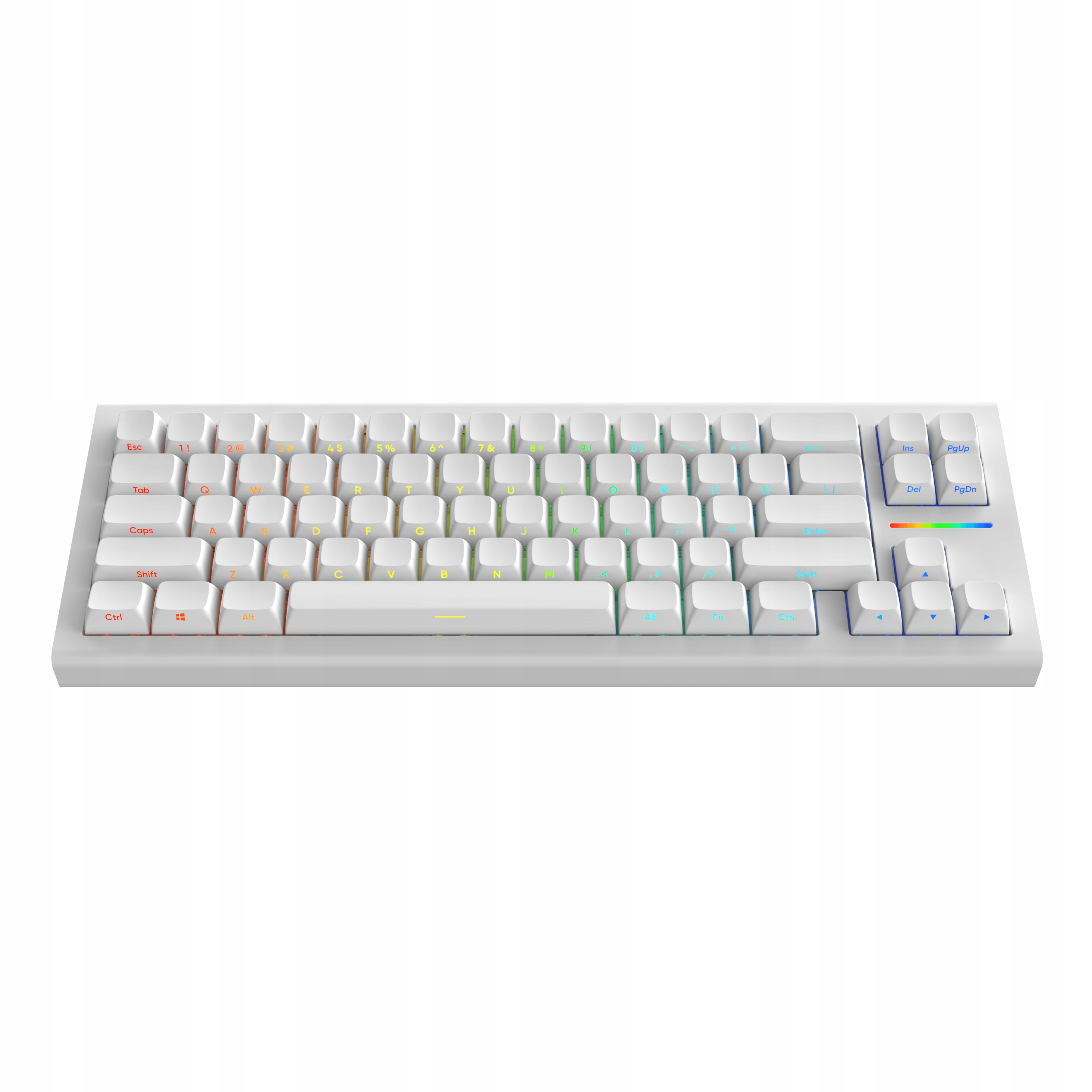 NK68 HE White G3MS Magnetite Ice Switch US – Klawiatura dla graczy