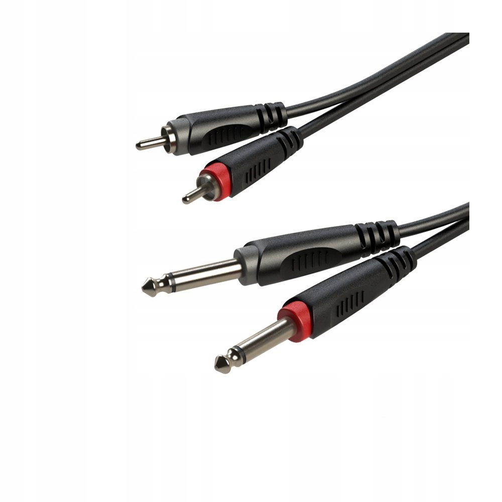 ROXTONE SACC150L6 – Profesjonalny kabel audio 6m z wtykami RCA i jack 6,3 mm